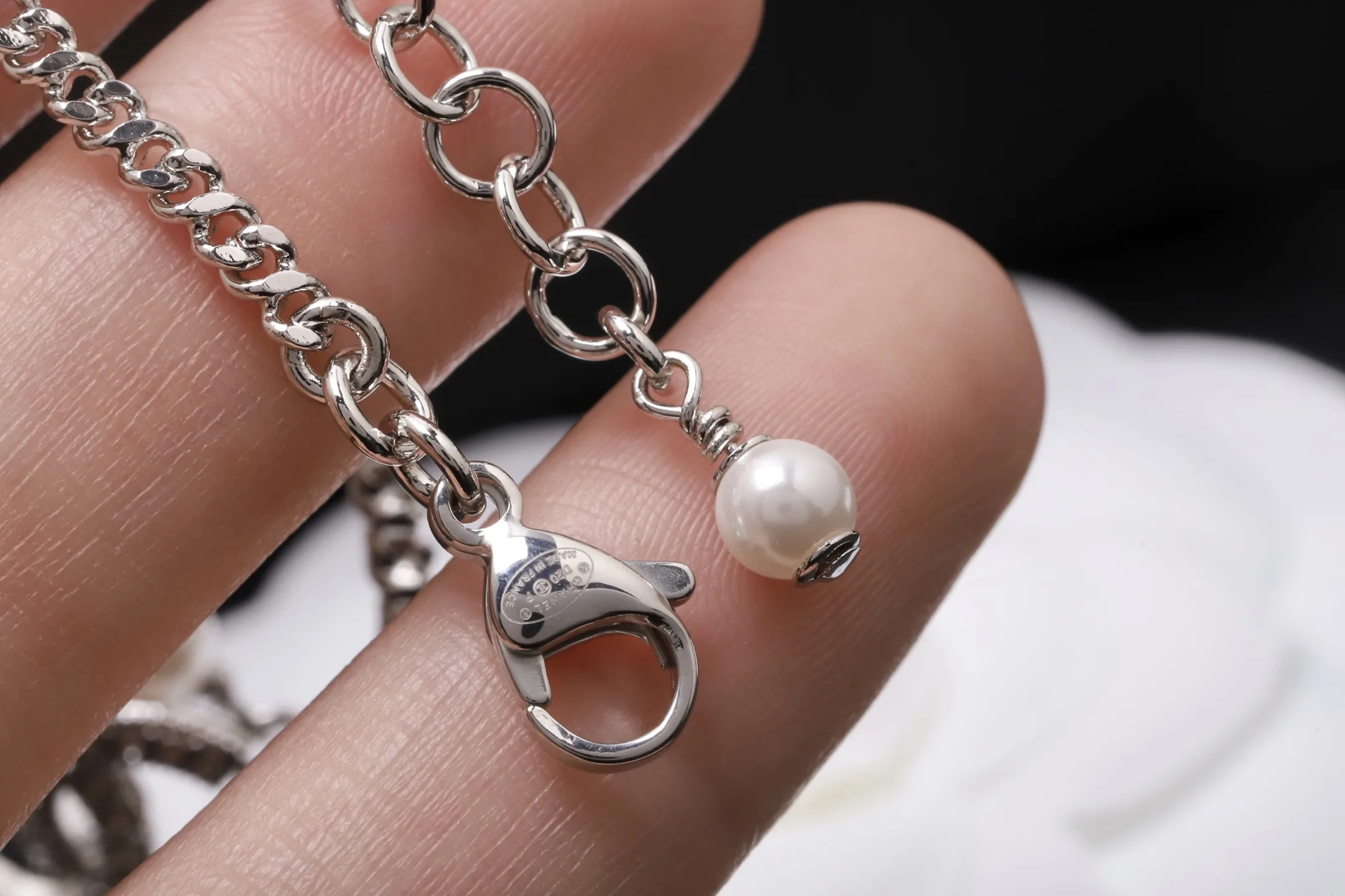 Crystal and Pearl Star Charm Bracelet D14017342 — view 6