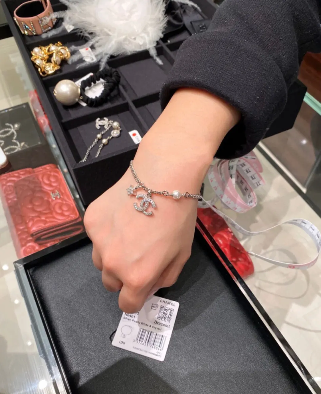 Crystal and Pearl Star Charm Bracelet D14017342 — view 9