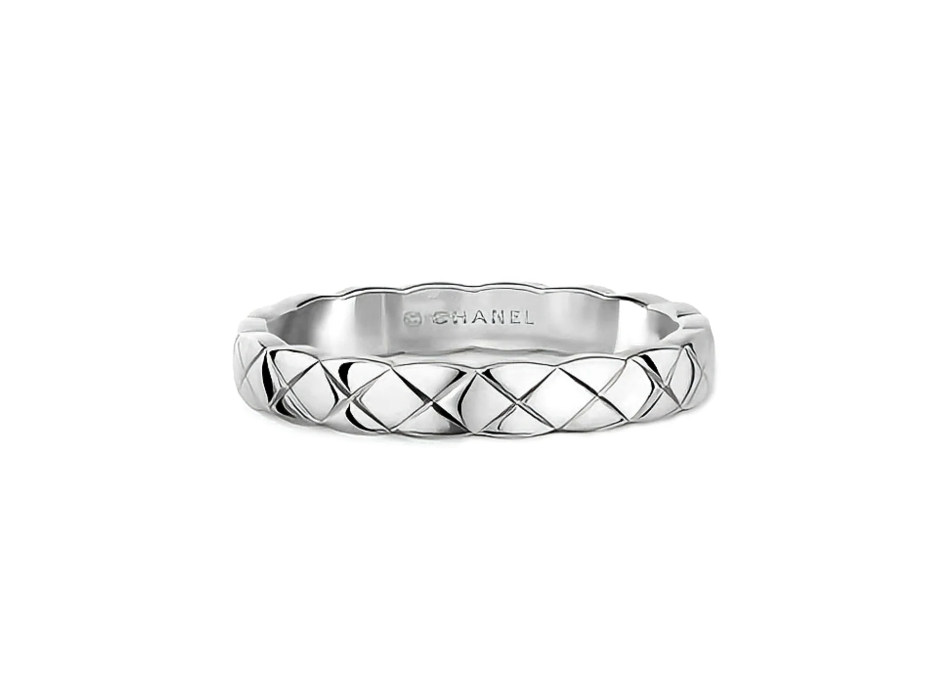 Coco Crush Quilted Narrow Ring (Sterling Silver) D22516565