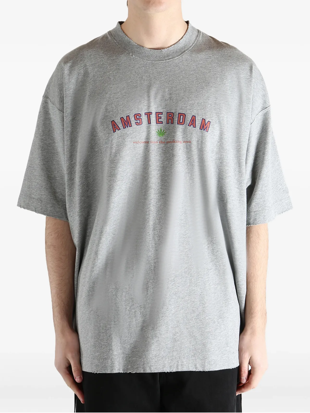Oversized Printed Cotton-Jersey T-Shirt D14012738 — view 2