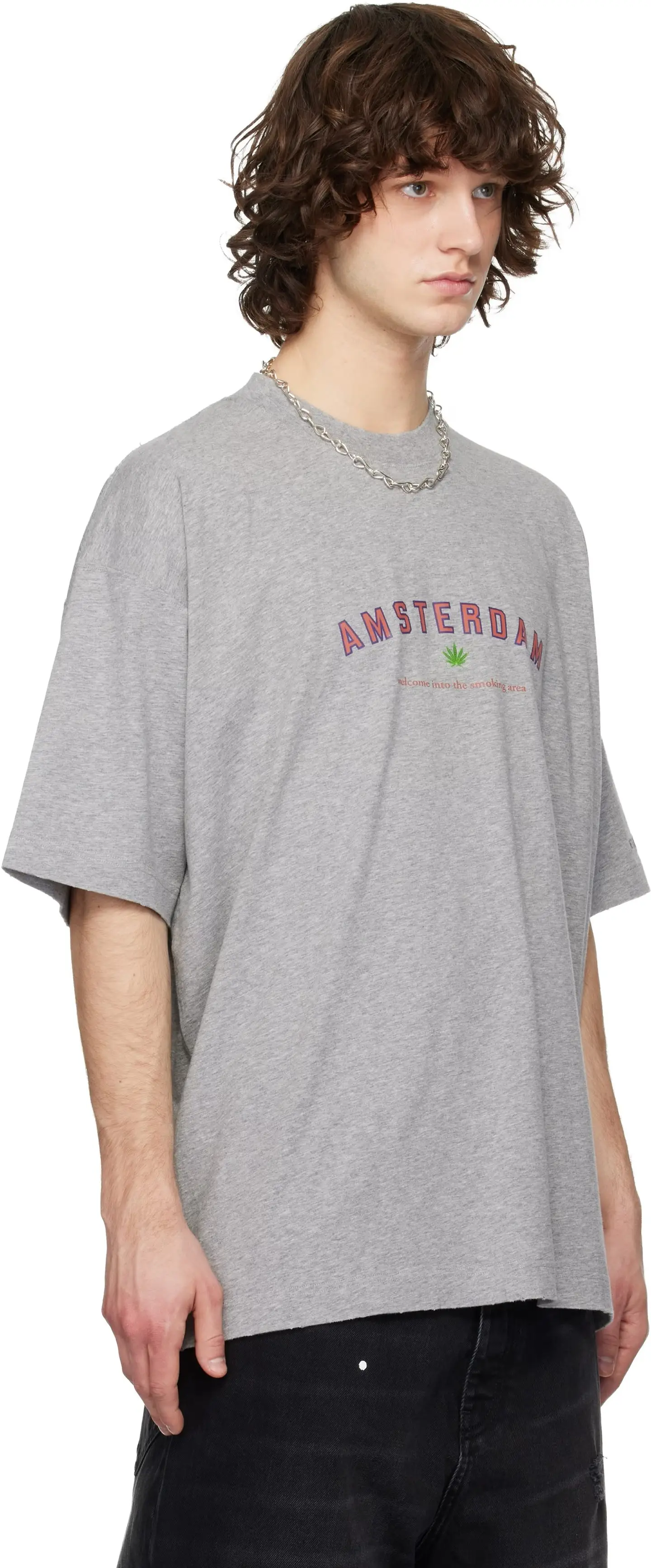 Oversized Printed Cotton-Jersey T-Shirt D14012738 — view 6