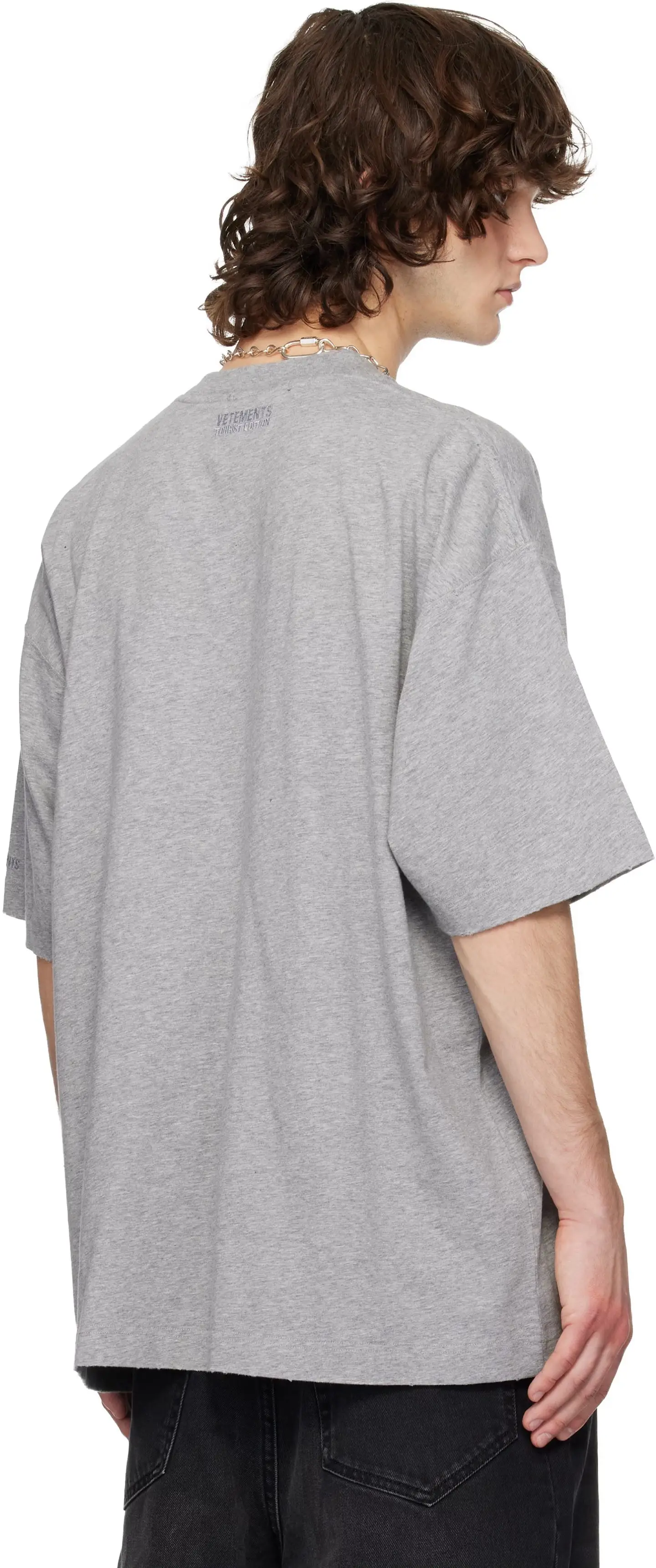 Oversized Printed Cotton-Jersey T-Shirt D14012738 — view 7