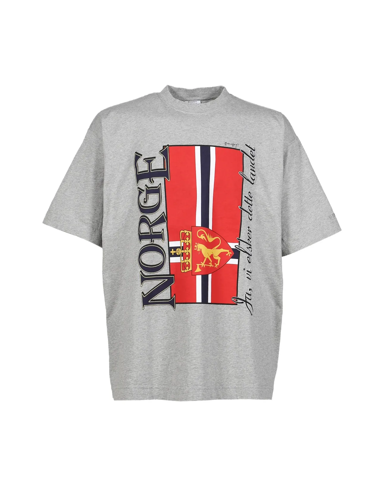 Oversized Norge Graphic Print T-Shirt D14012737