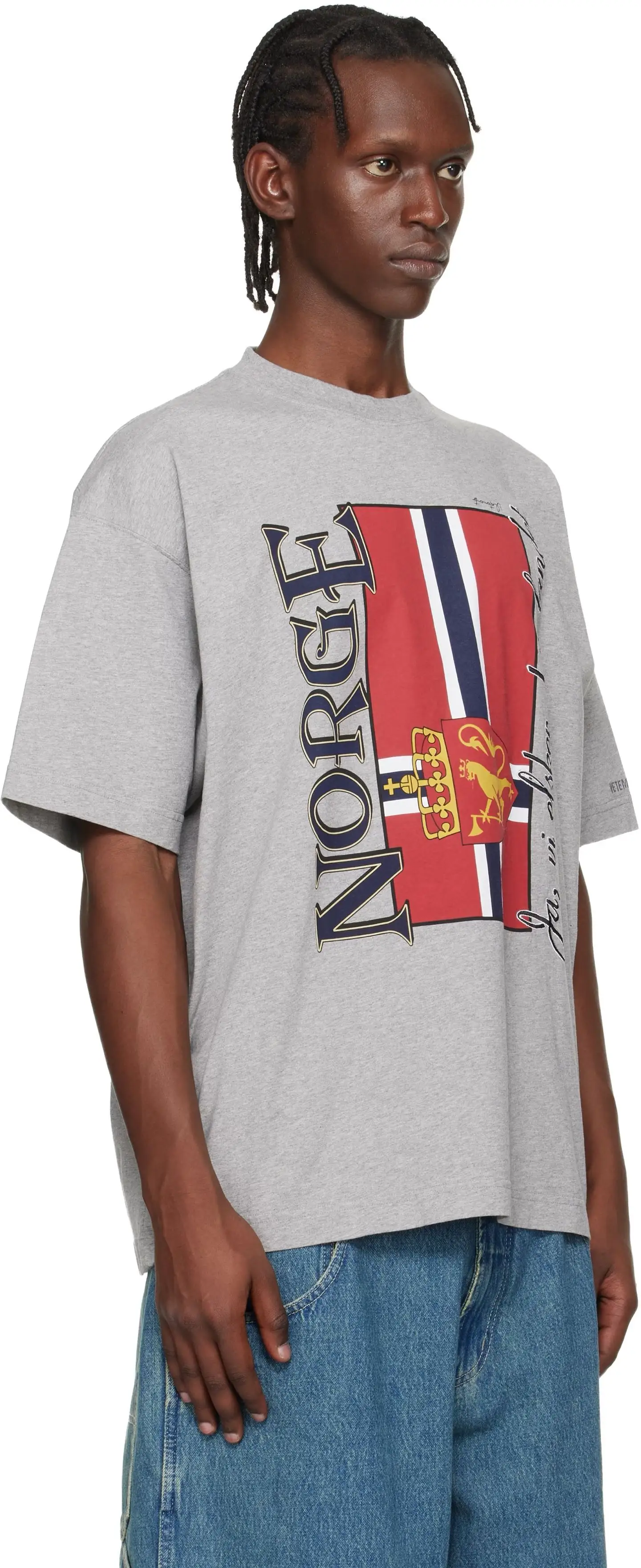 Oversized Norge Graphic Print T-Shirt D14012737 — view 5