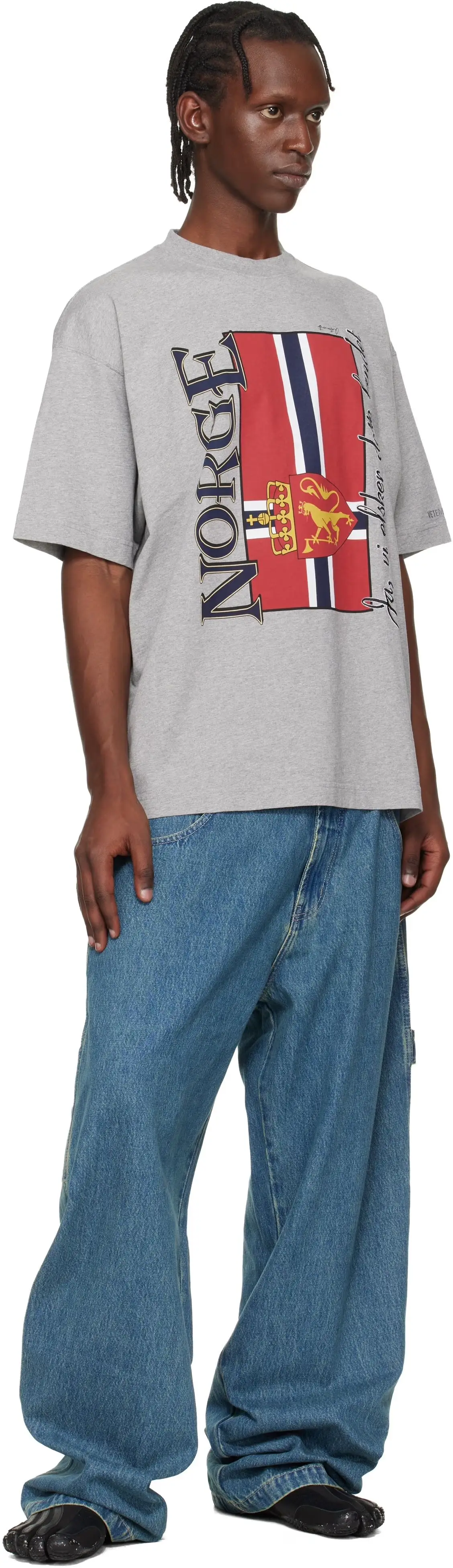 Oversized Norge Graphic Print T-Shirt D14012737 — view 7