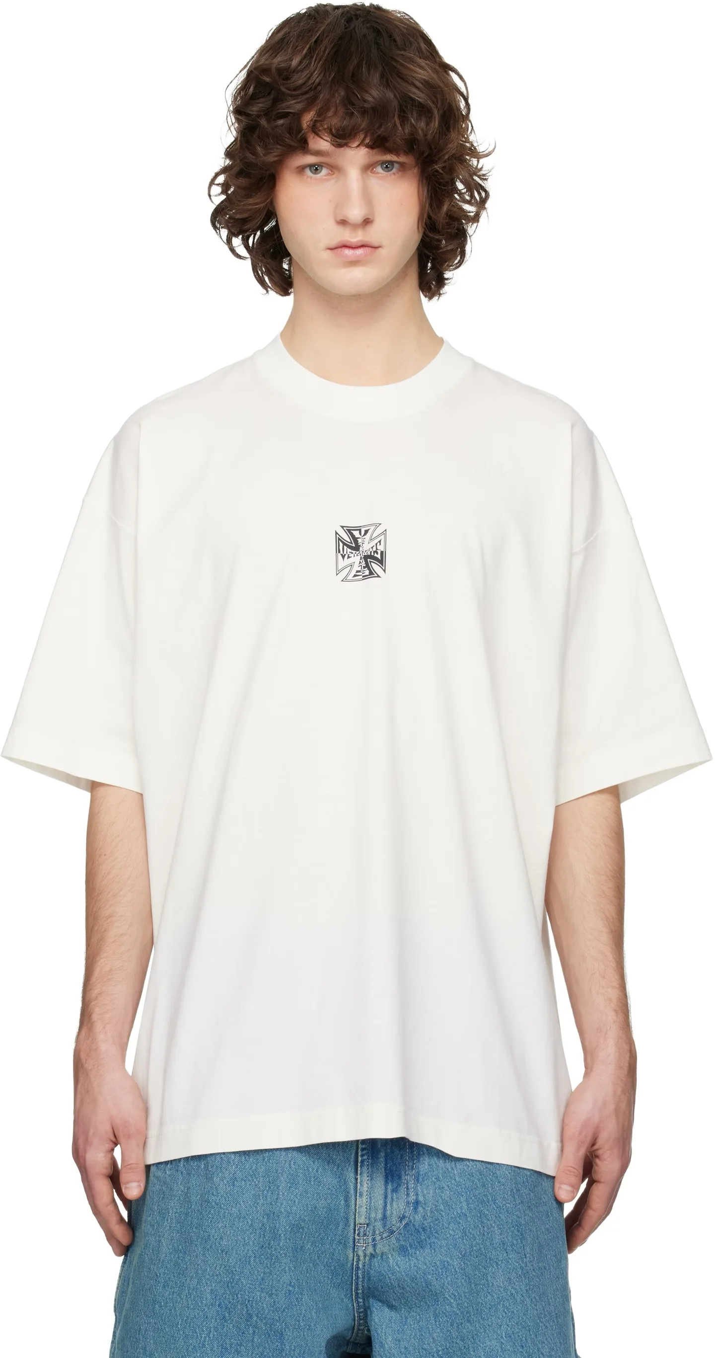 Logo Graphic Oversized Cotton T-Shirt D14012736 — view 3