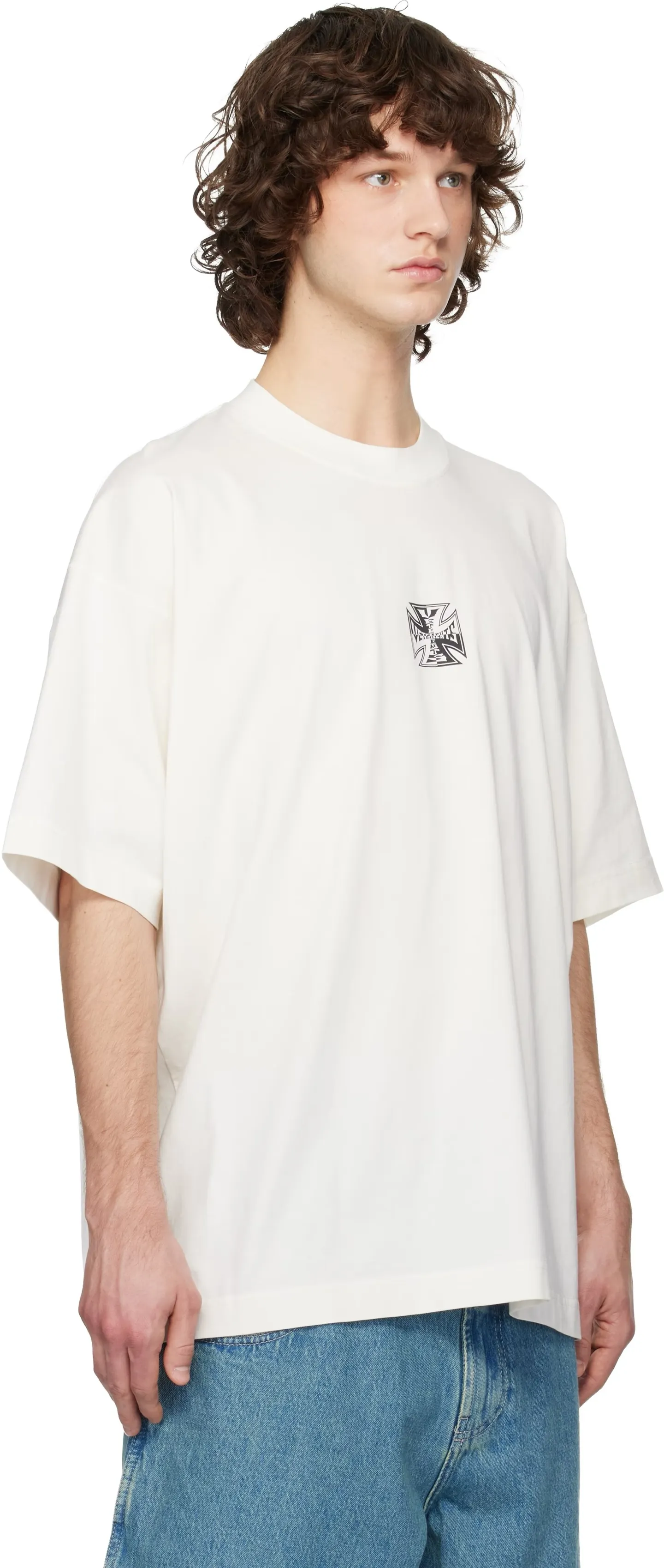 Logo Graphic Oversized Cotton T-Shirt D14012736 — view 4
