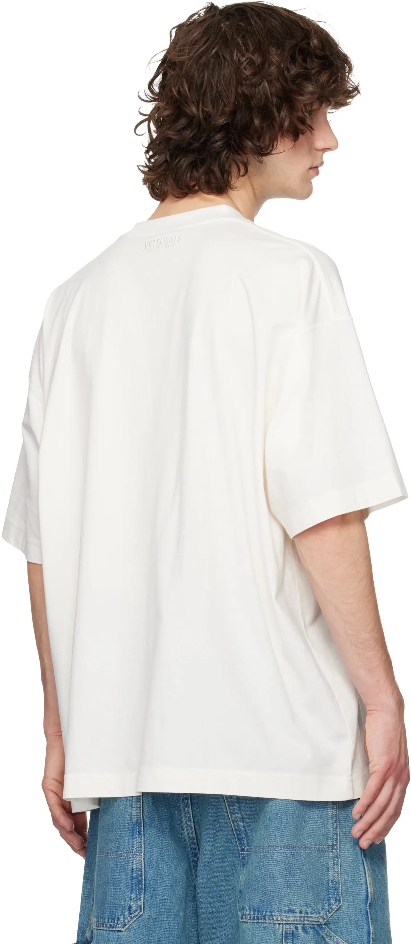 Logo Graphic Oversized Cotton T-Shirt D14012736 — view 5