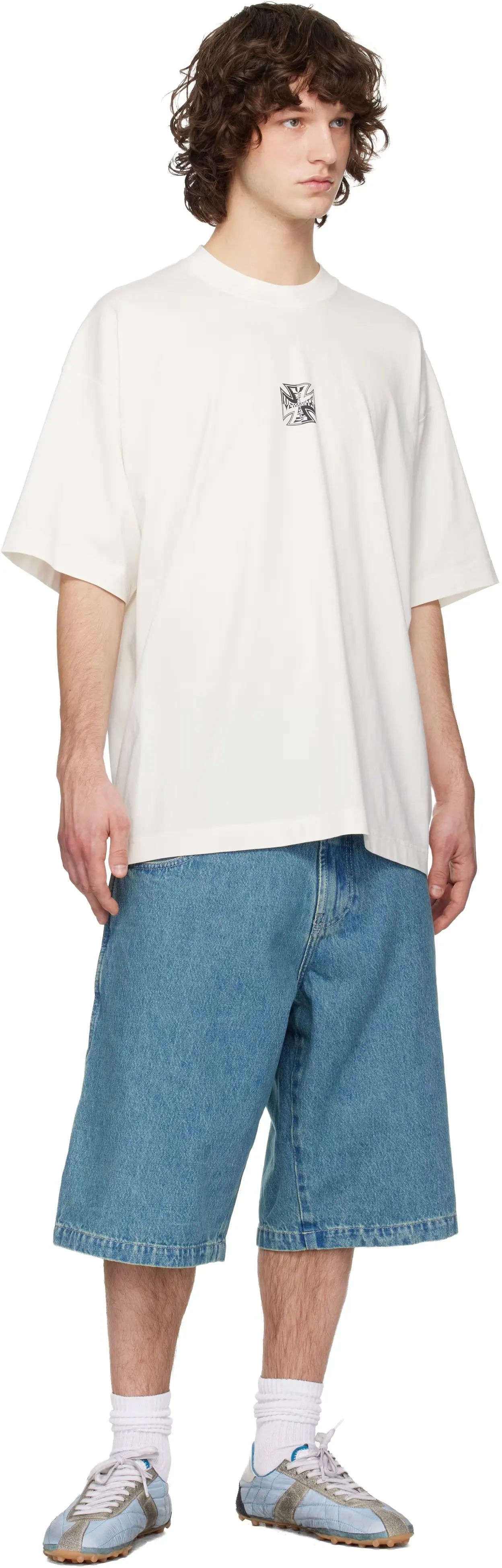 Logo Graphic Oversized Cotton T-Shirt D14012736 — view 6