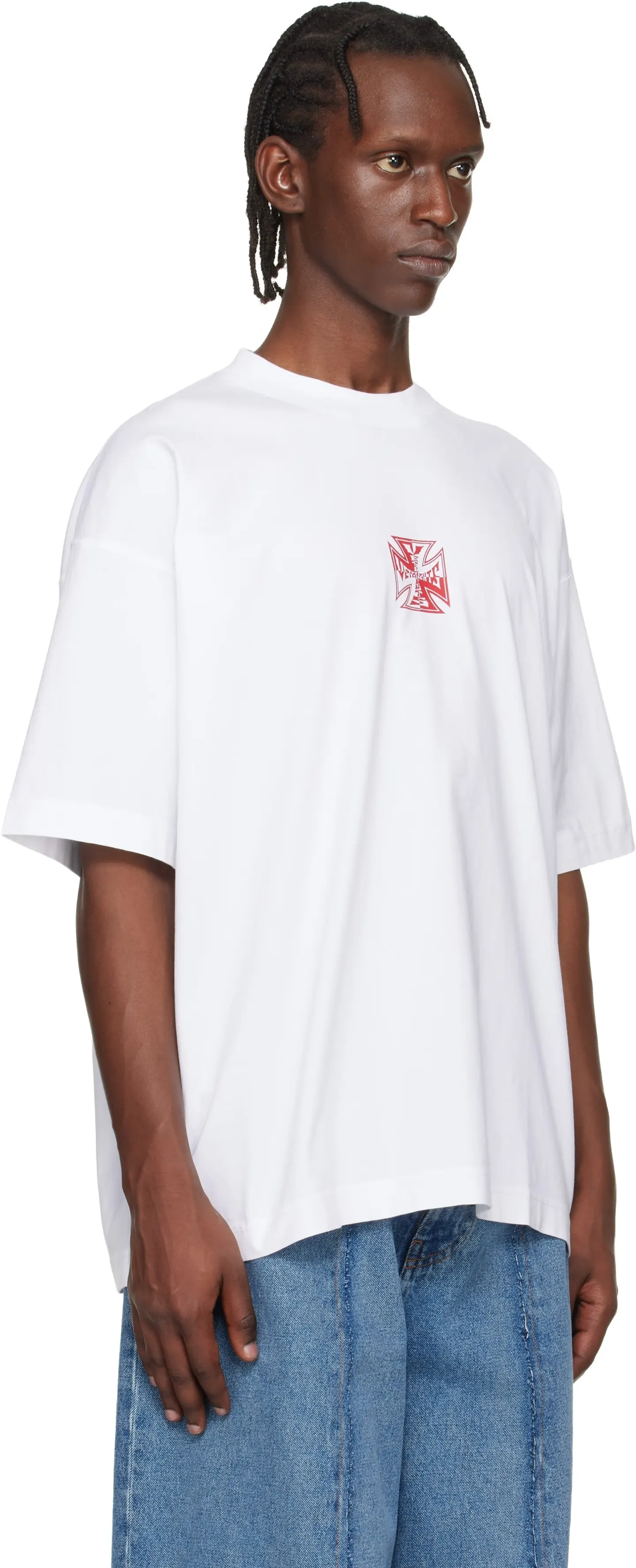 Logo Graphic Oversized Cotton T-Shirt D14012736 — view 7