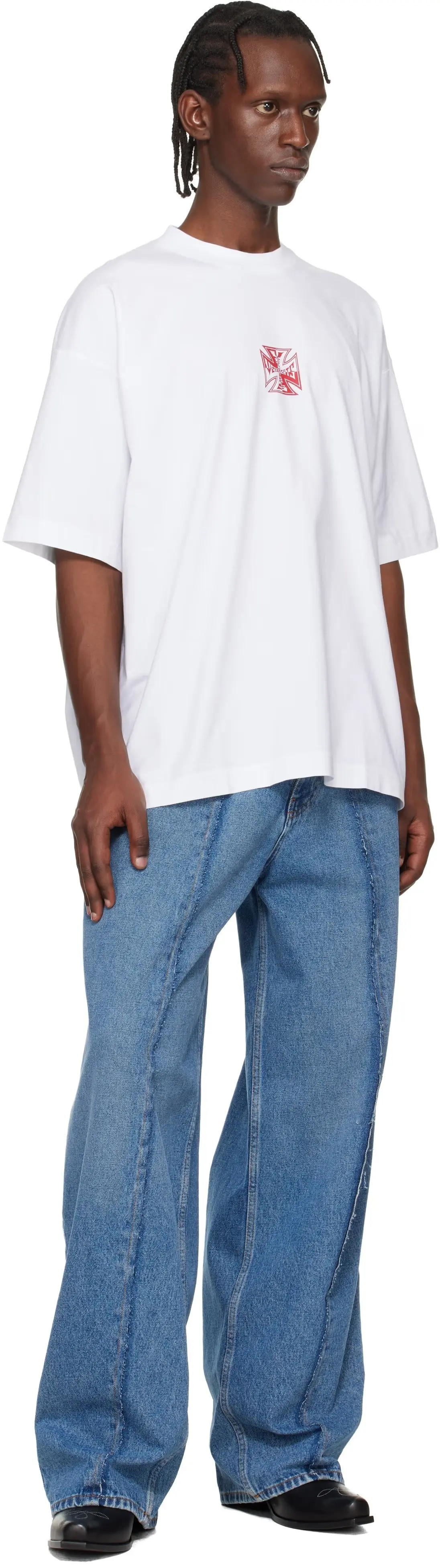 Logo Graphic Oversized Cotton T-Shirt D14012736 — view 9