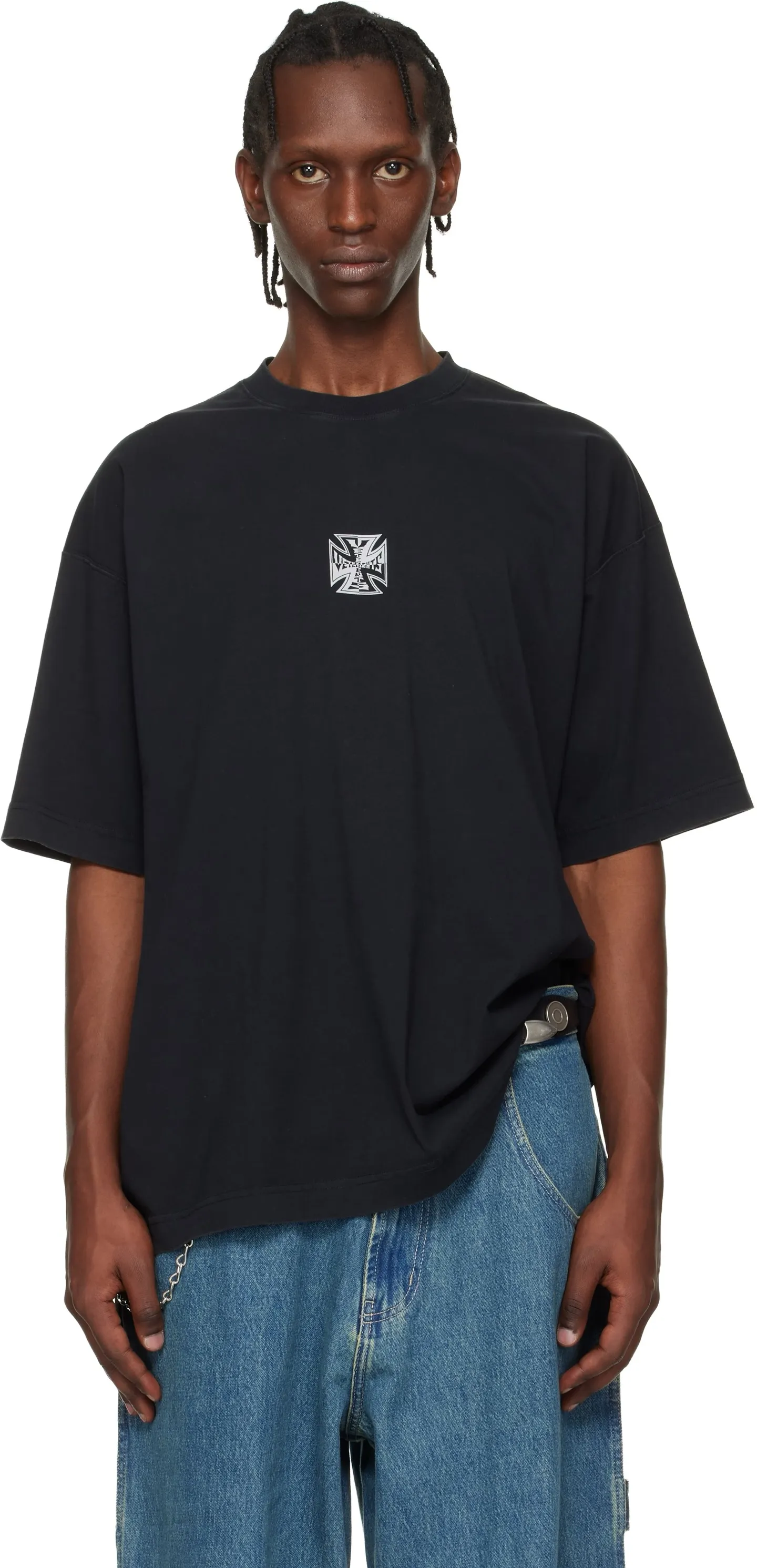 Logo Graphic Oversized Cotton T-Shirt D14012736 — view 10