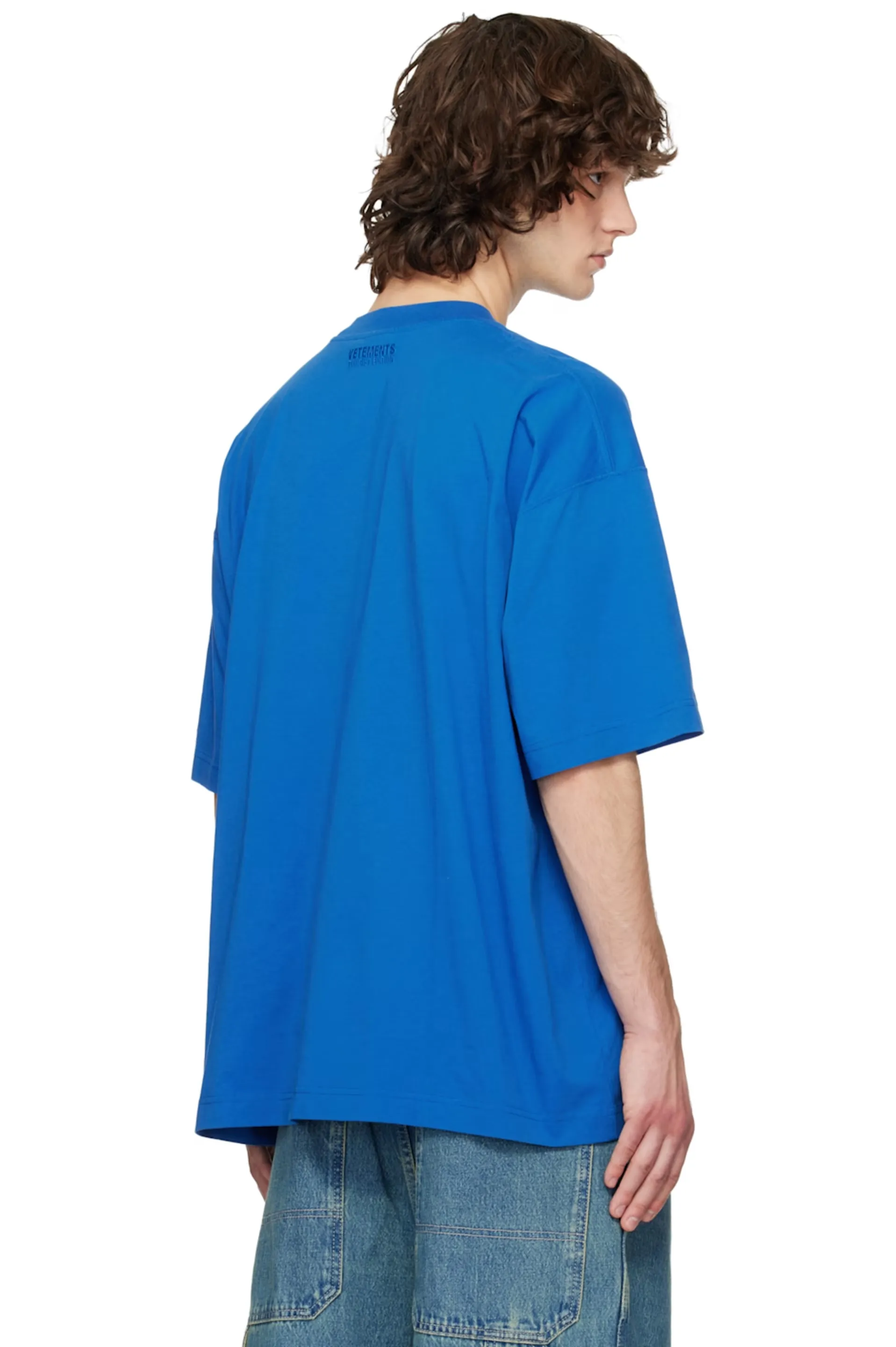 Oversized Logo-Print Cotton T-Shirt D14012734 — view 7