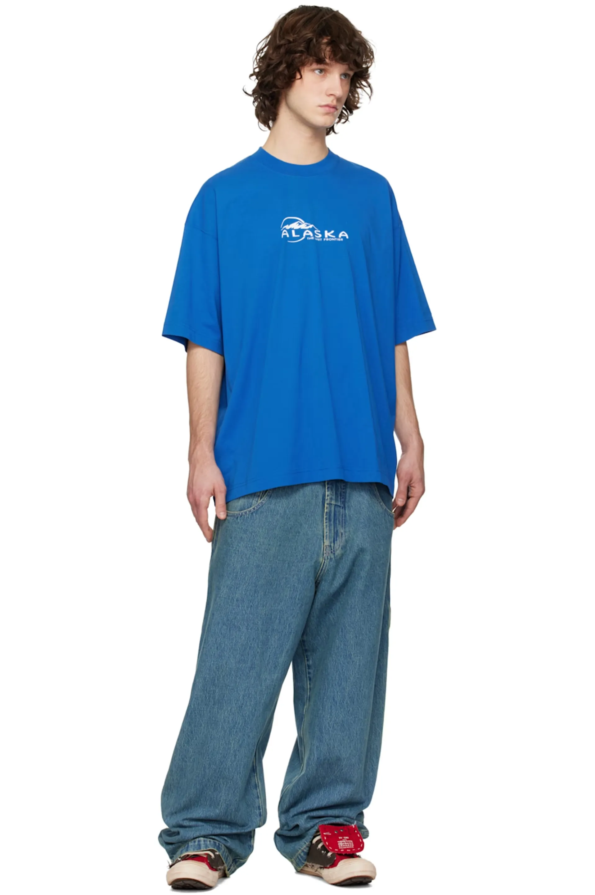 Oversized Logo-Print Cotton T-Shirt D14012734 — view 8