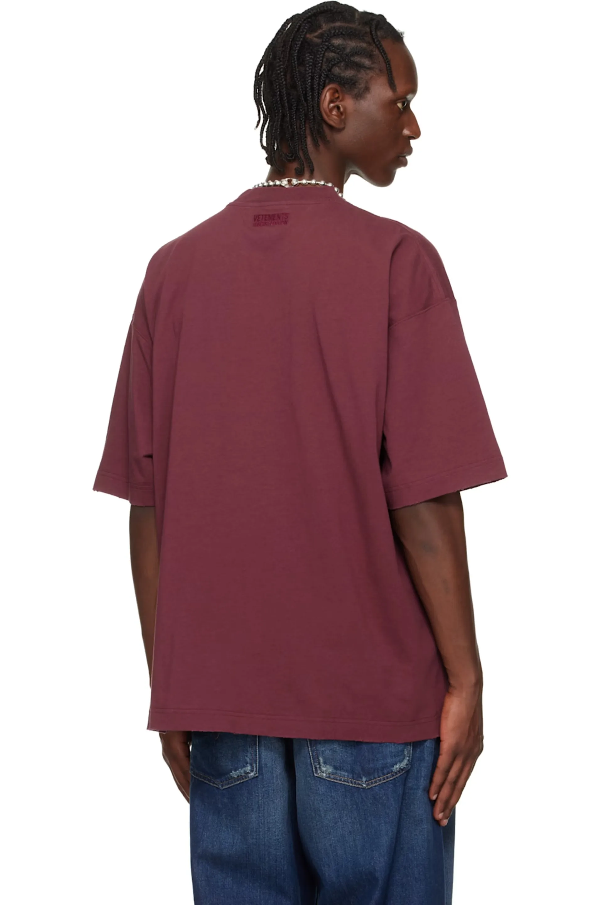 Brugge Graphic Oversized Cotton T-Shirt D14012733 — view 3