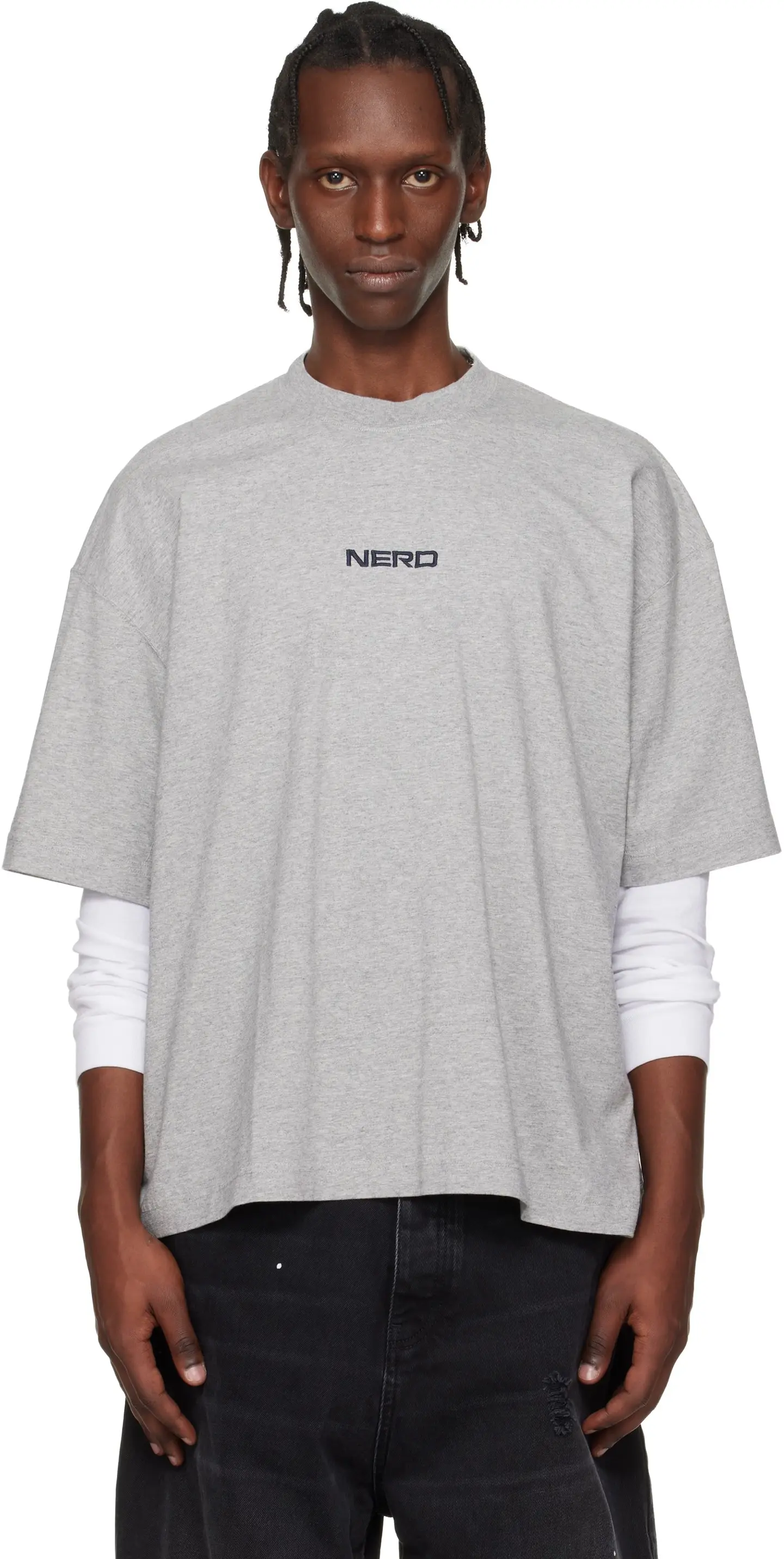Embroidered Logo Oversized Cotton T-Shirt D14012732 — view 2