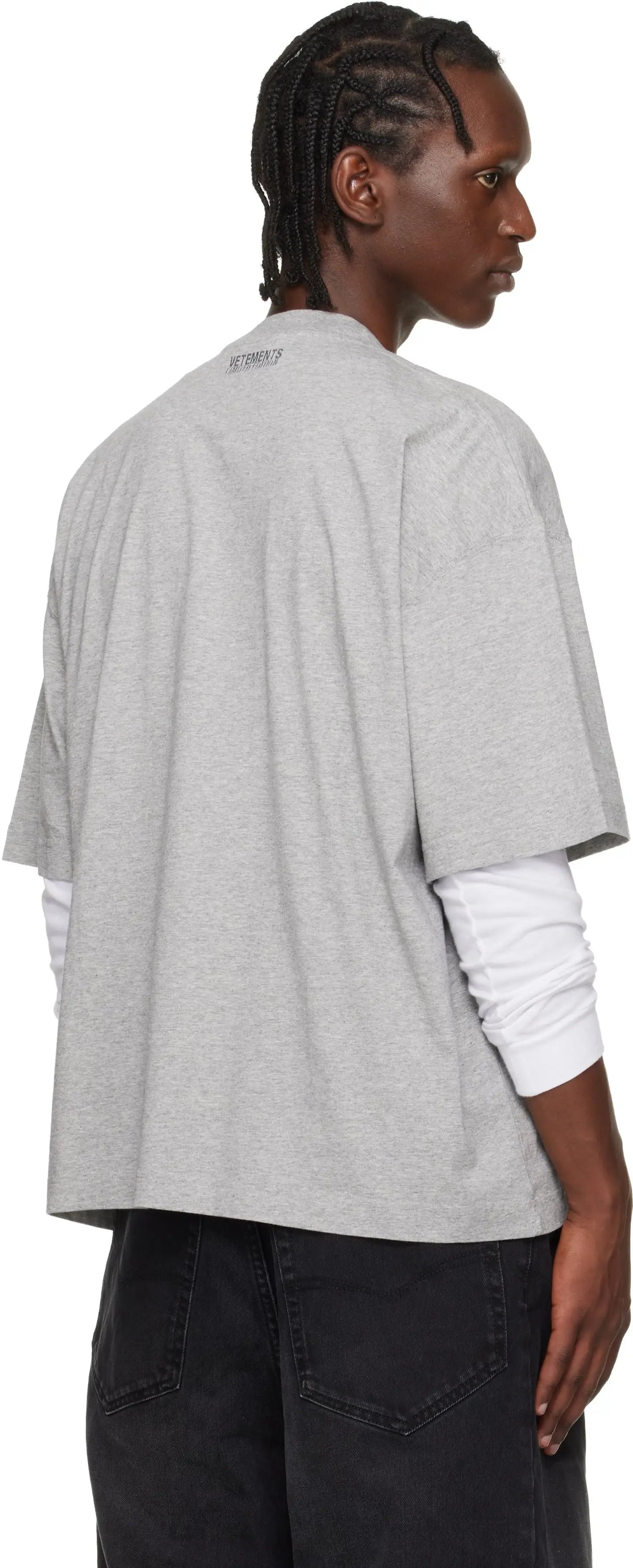 Embroidered Logo Oversized Cotton T-Shirt D14012732 — view 4