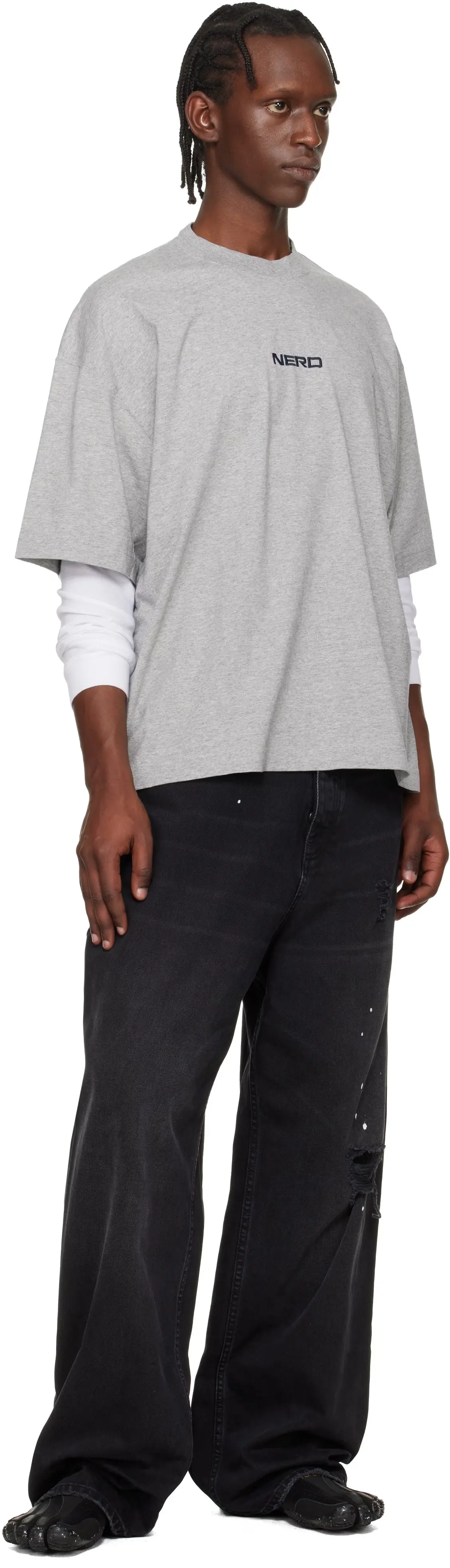 Embroidered Logo Oversized Cotton T-Shirt D14012732 — view 5