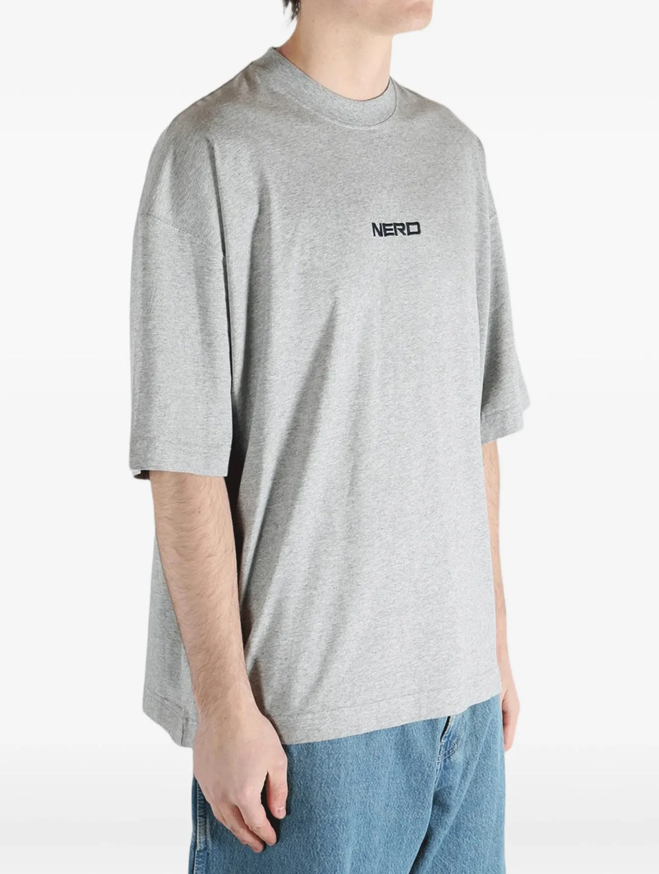 Embroidered Logo Oversized Cotton T-Shirt D14012732 — view 7