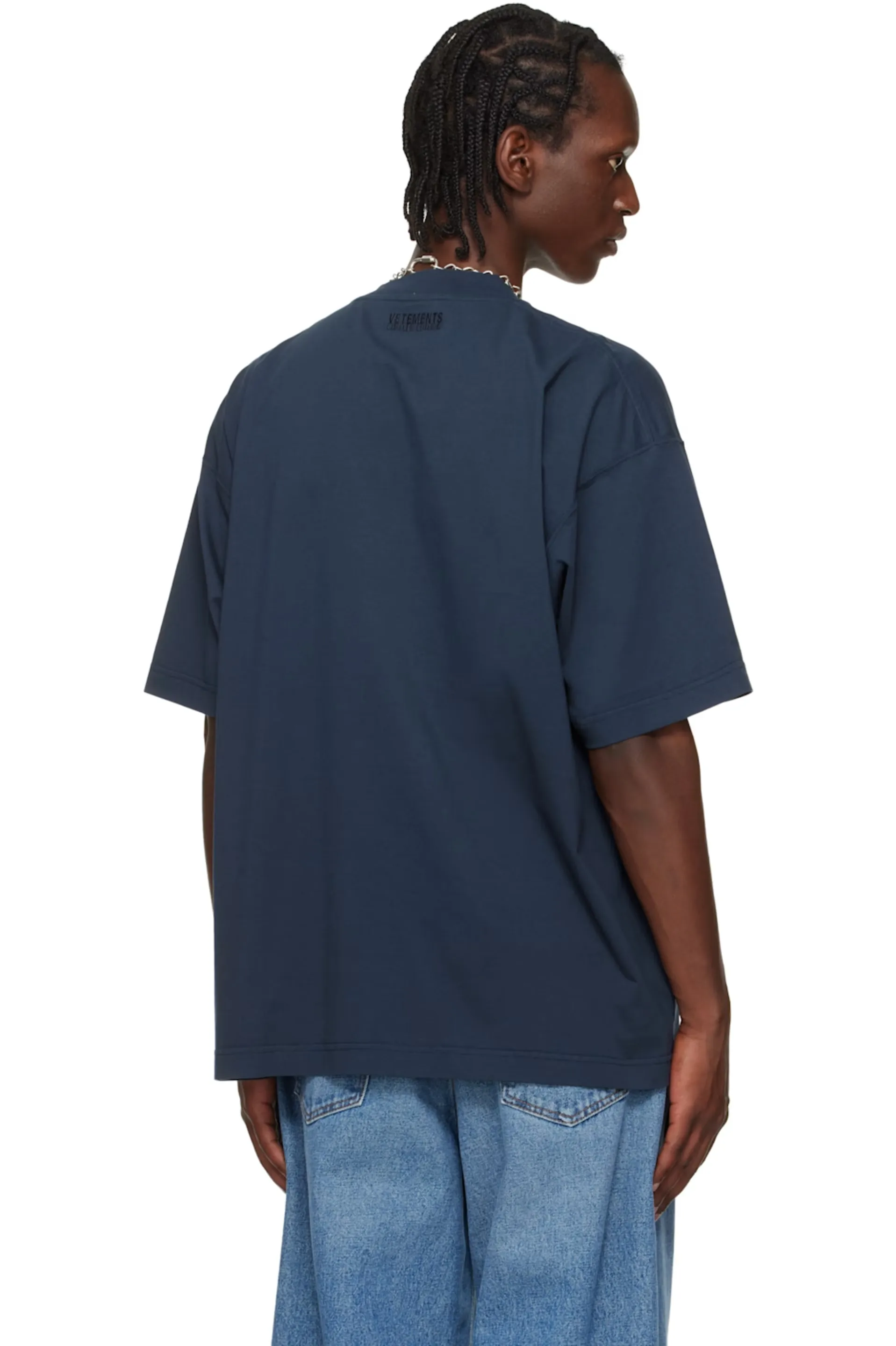 Oversized Logo-Print Cotton T-Shirt D14012731 — view 4