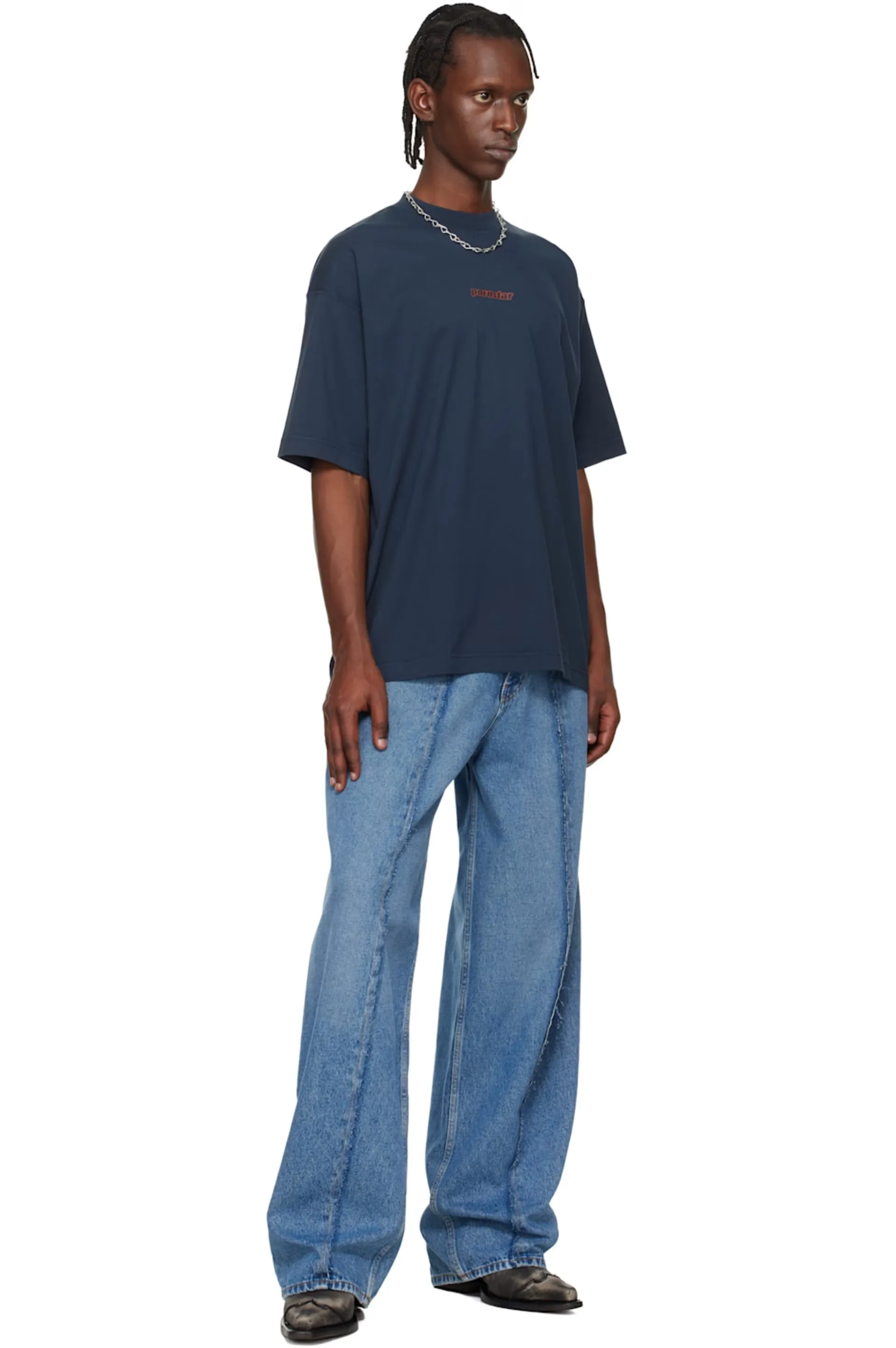 Oversized Logo-Print Cotton T-Shirt D14012731 — view 5