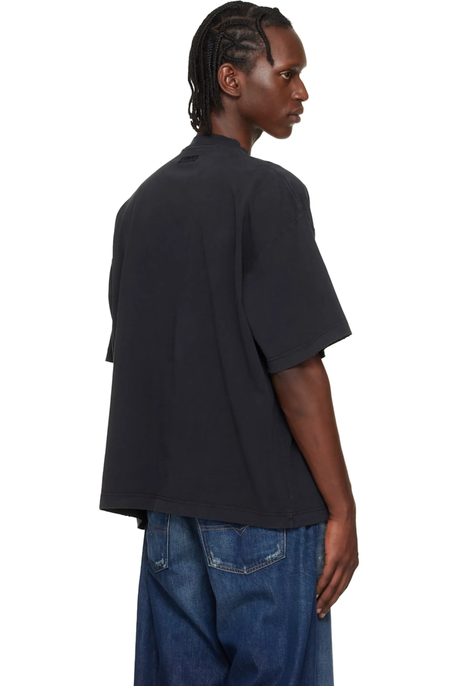Washed Graphic Print Oversized T-Shirt D15512730 — view 4