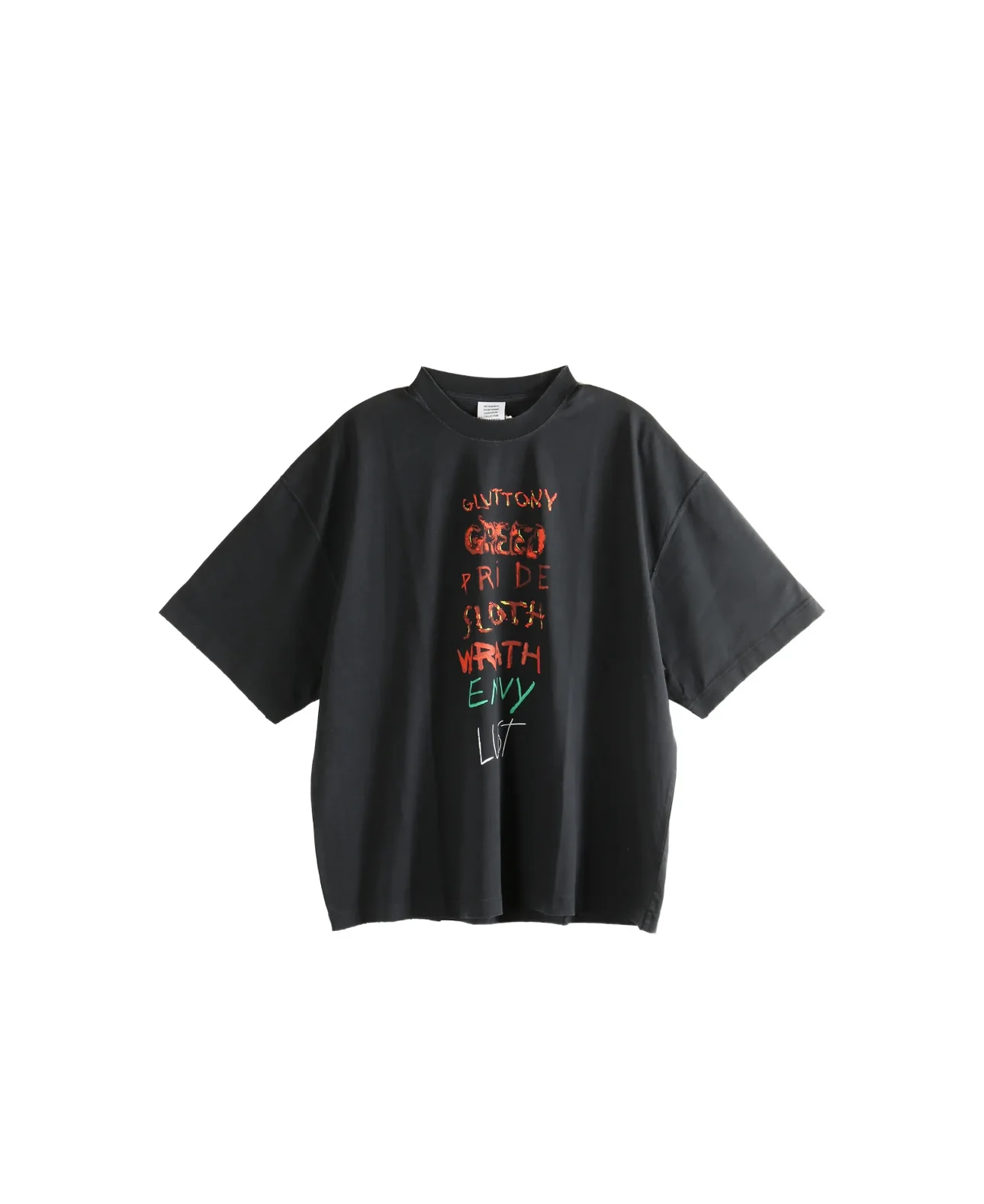 Seven Sins Graphic Oversized T-Shirt D15512729