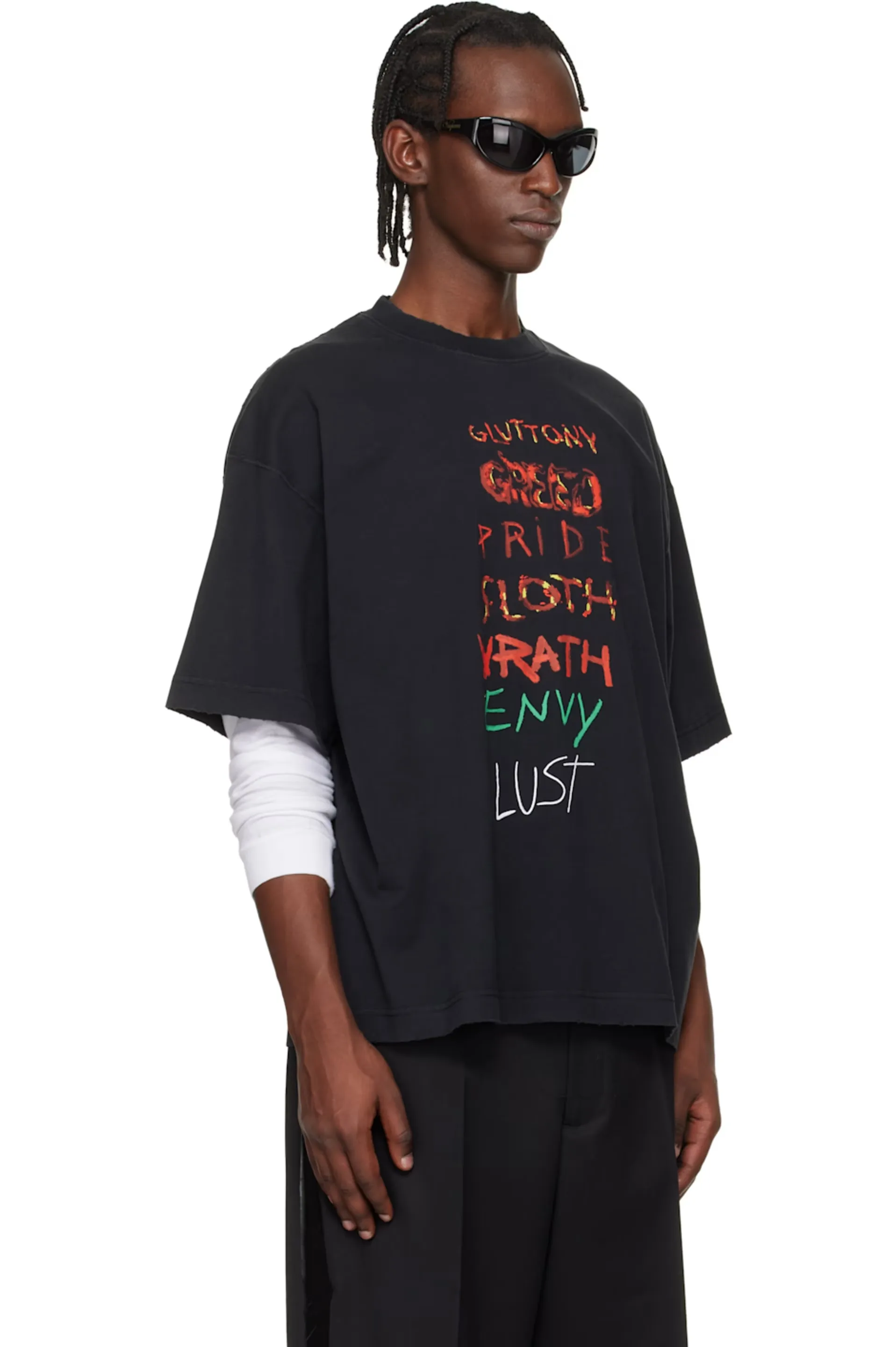 Seven Sins Graphic Oversized T-Shirt D15512729 — view 3