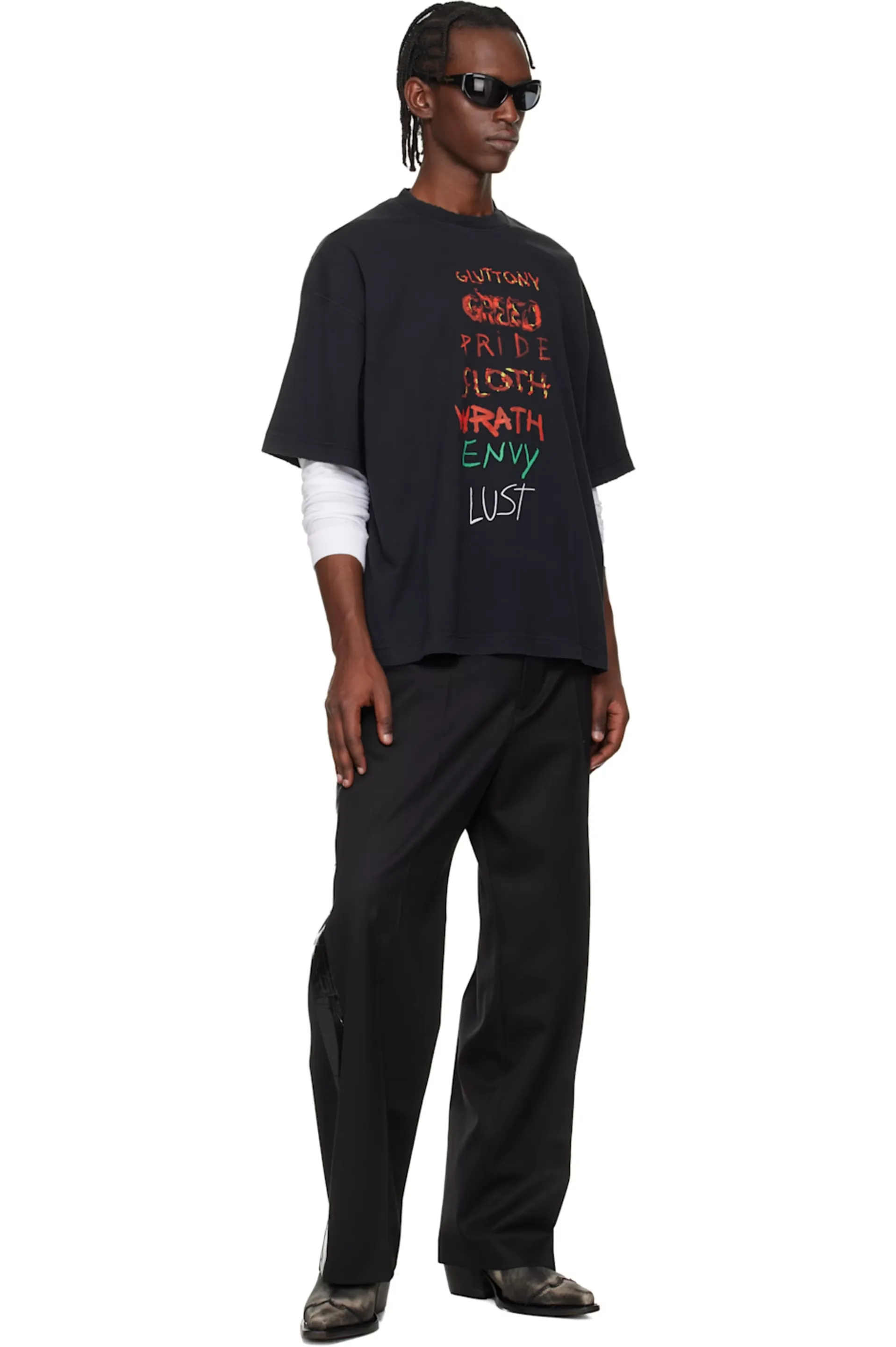 Seven Sins Graphic Oversized T-Shirt D15512729 — view 5