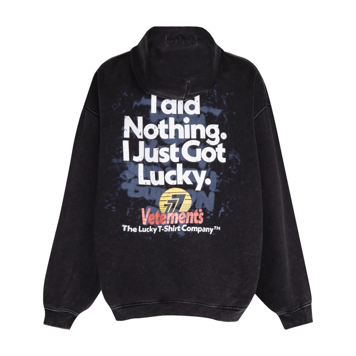 Vetements Lucky Logo Washed Cotton Hoodie D22512755 — view 11