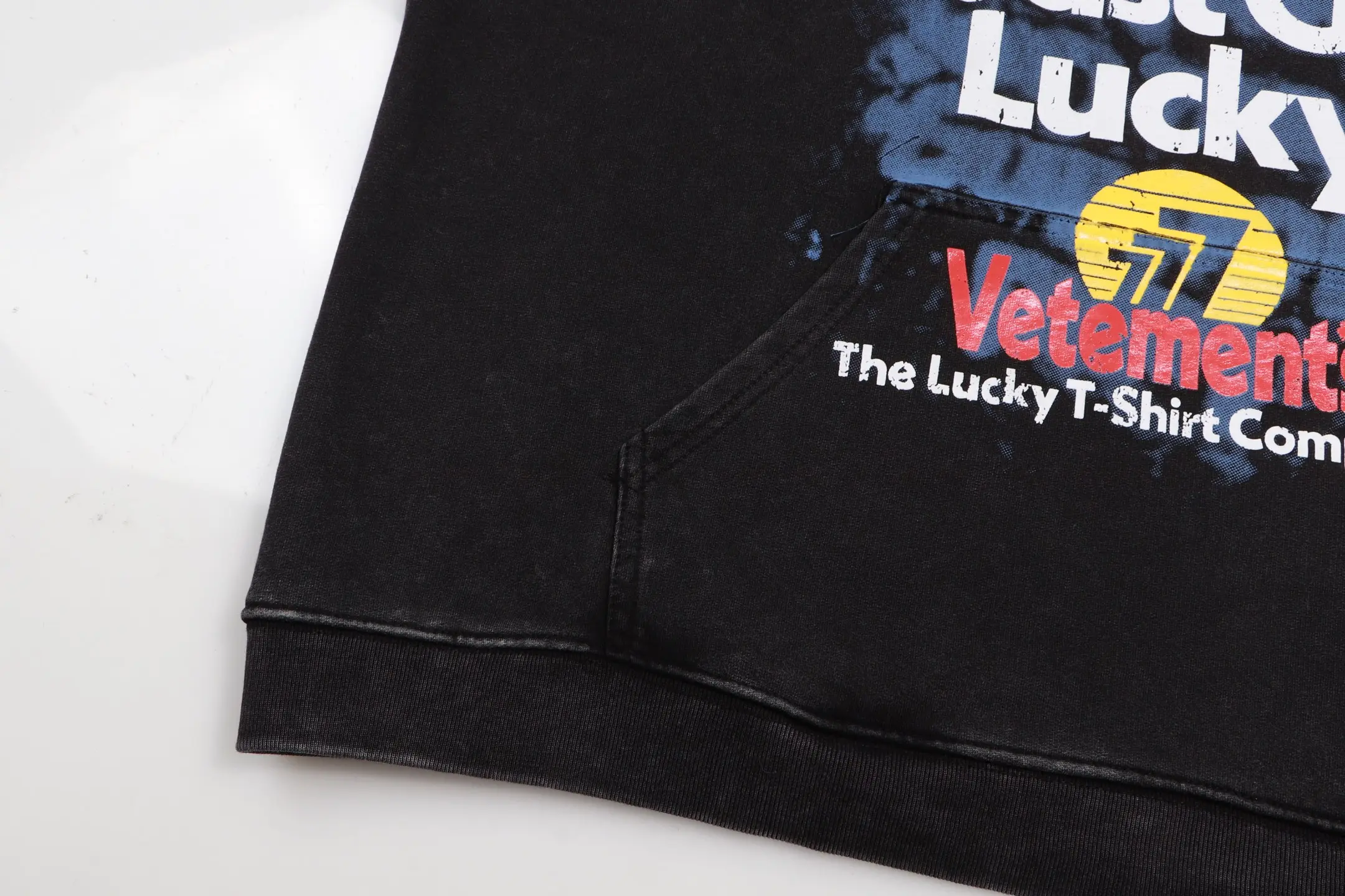 Vetements Lucky Logo Washed Cotton Hoodie D22512755 — view 13