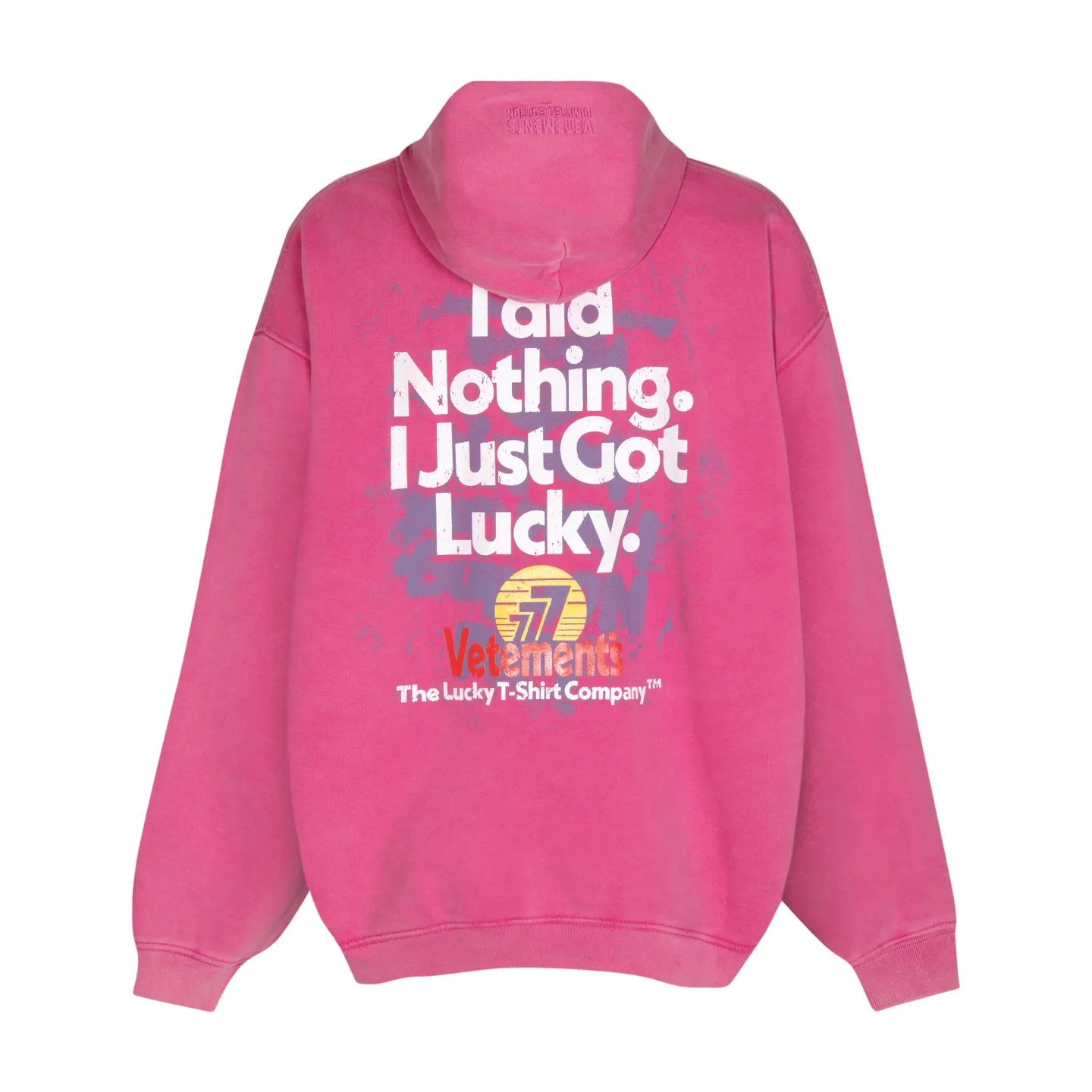 Vetements Lucky Logo Washed Cotton Hoodie D22512755 — view 17