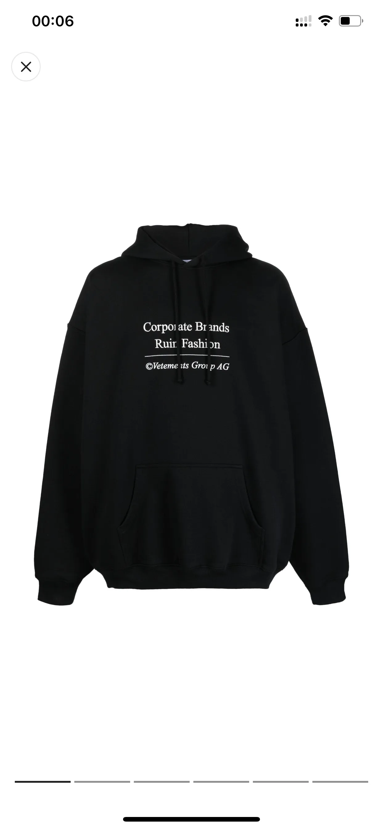 Logo Embroidered Oversized Loopback Hoodie D21812774 — view 3