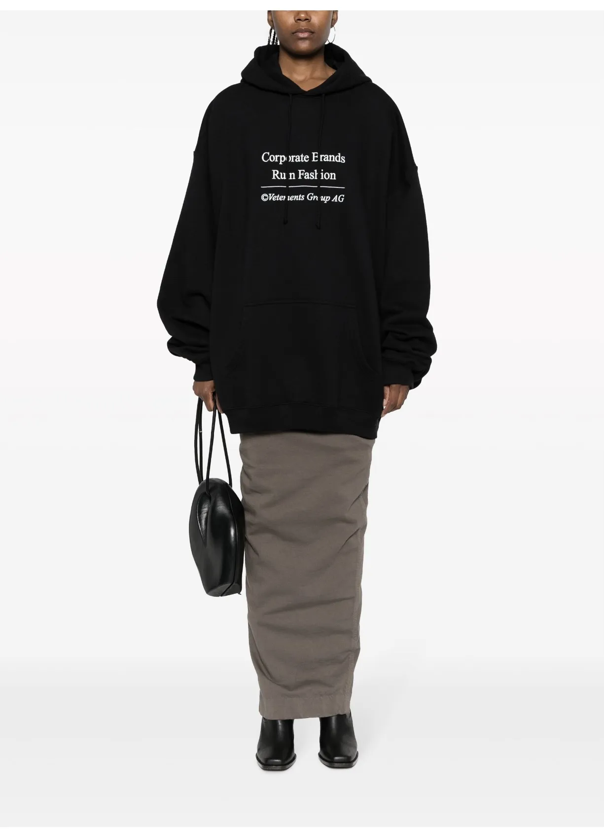 Logo Embroidered Oversized Loopback Hoodie D21812774 — view 4