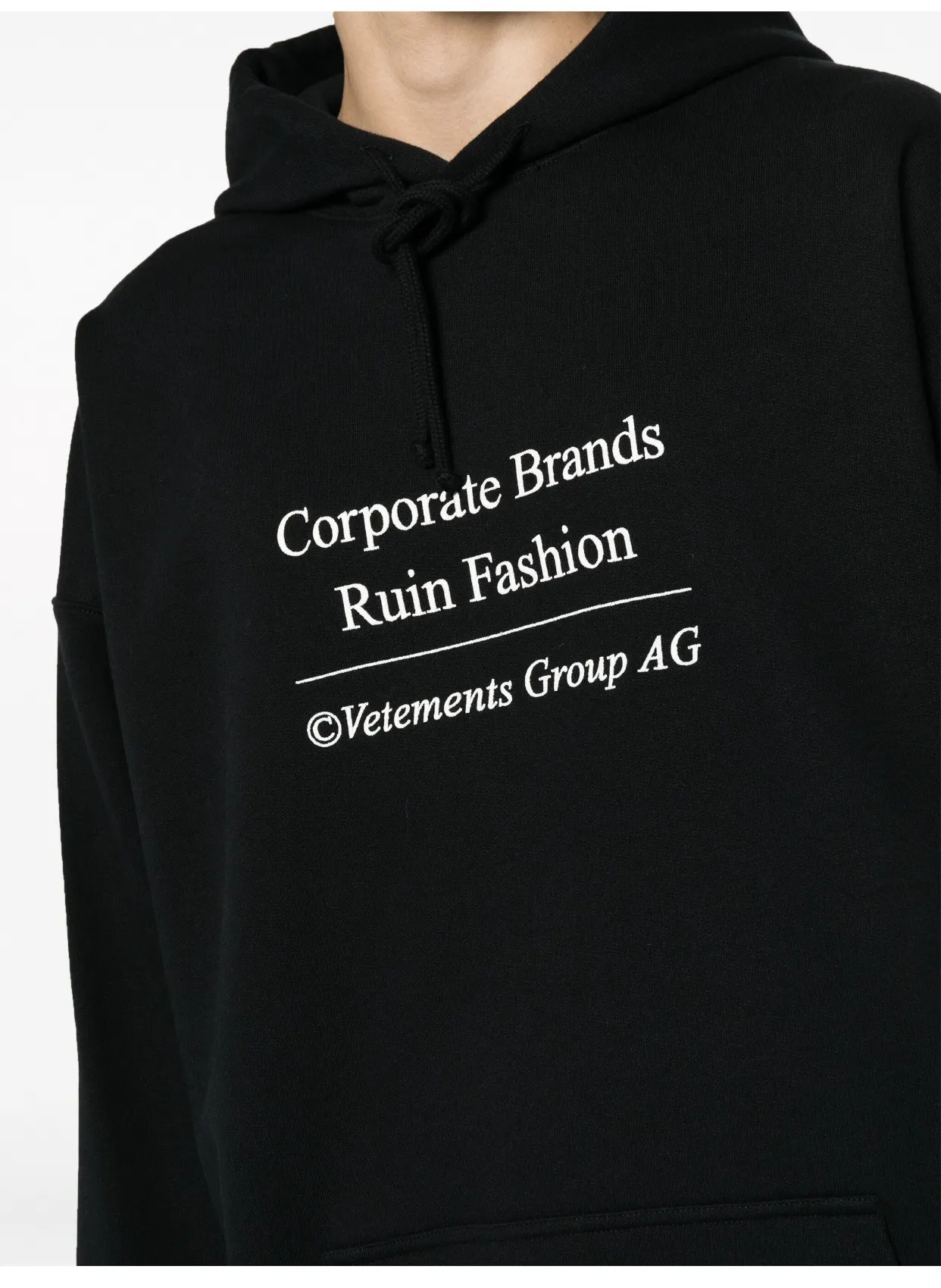 Logo Embroidered Oversized Loopback Hoodie D21812774 — view 7