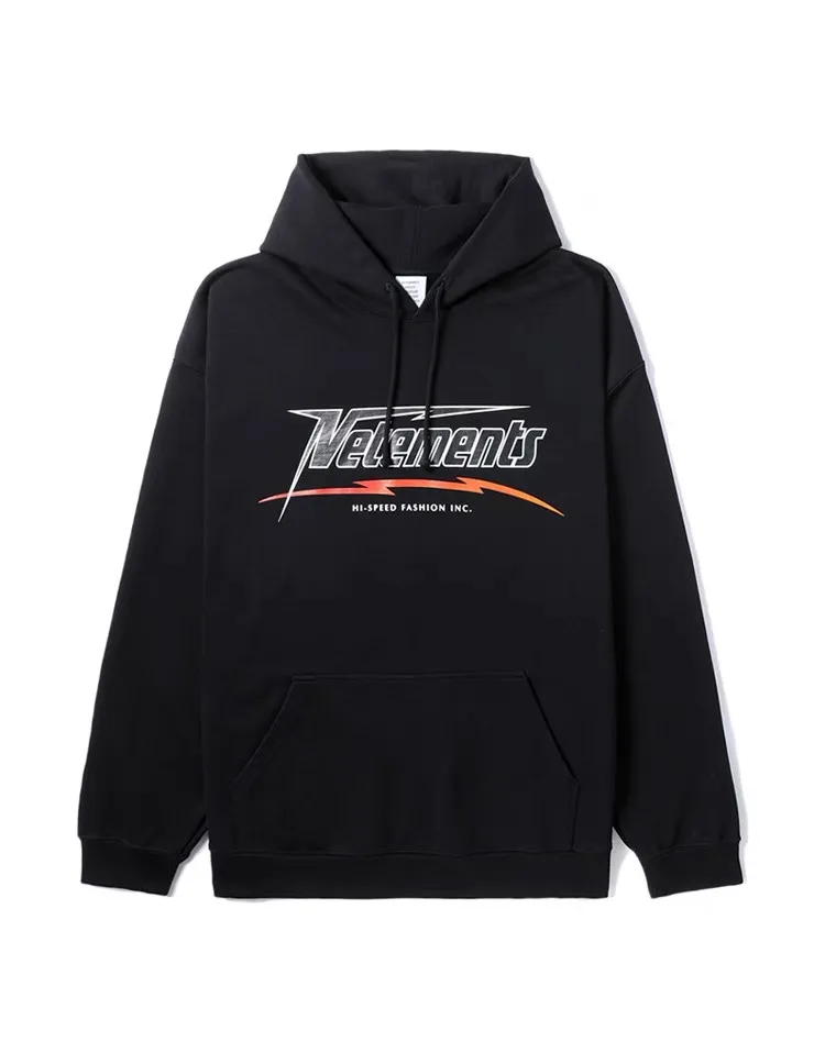 Hi-Speed Logo Print Cotton-Jersey Hoodie D21812773