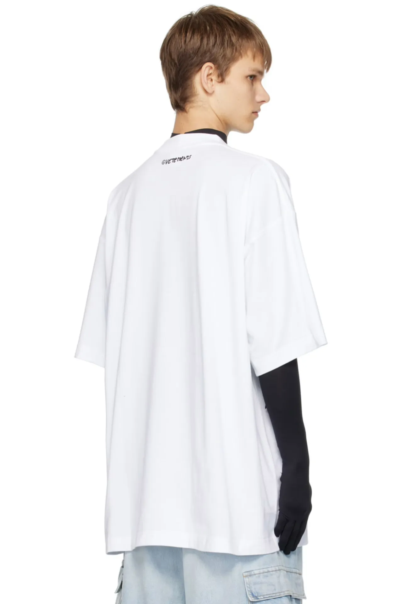 Logo-Print Oversized Cotton-Jersey T-Shirt D14012745 — view 4
