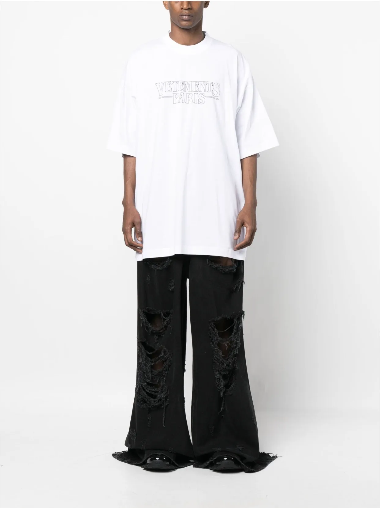 Logo-Print Oversized Cotton-Jersey T-Shirt D14012743 — view 8