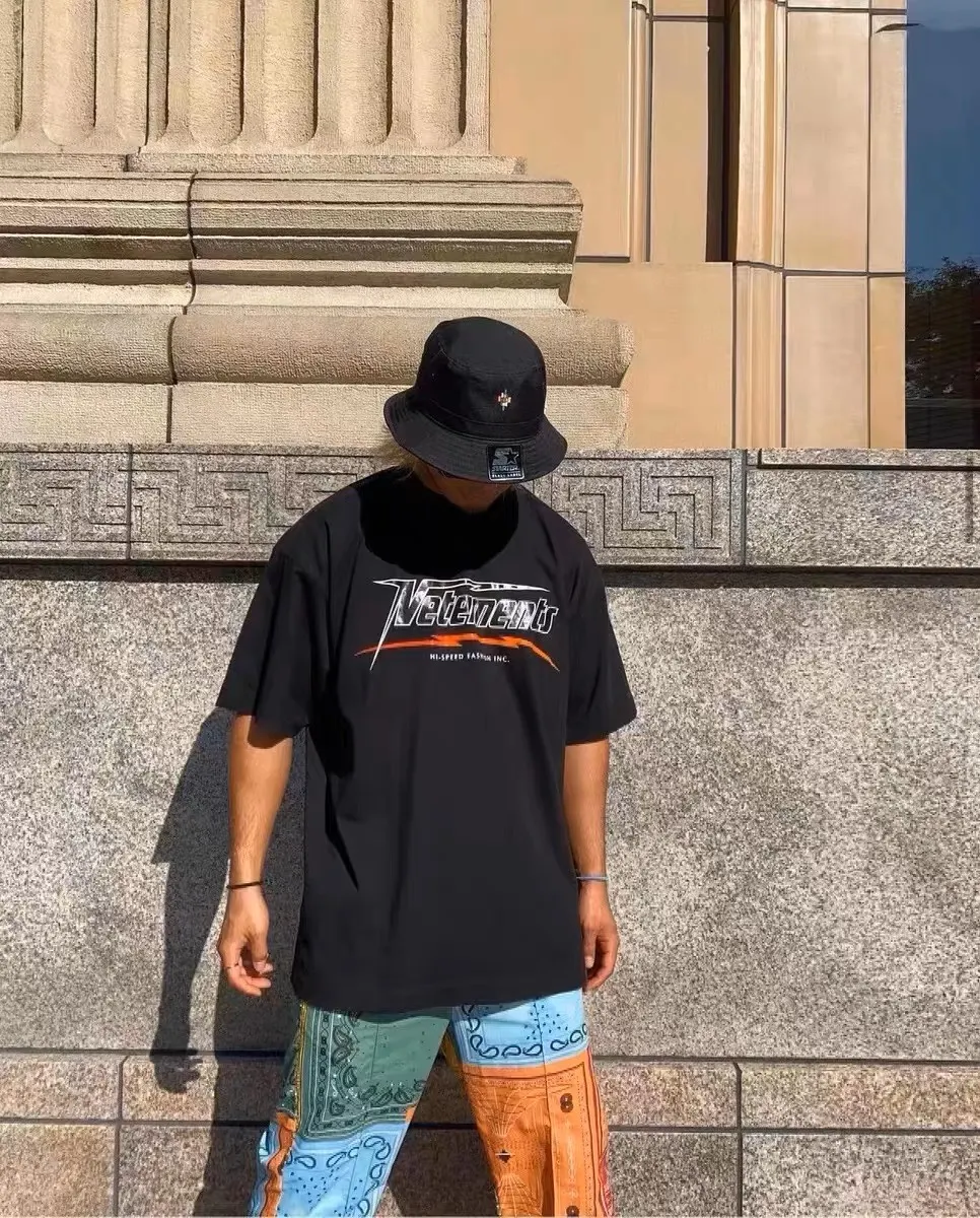Hi-Speed Logo Print Cotton T-Shirt D14012741 — view 3