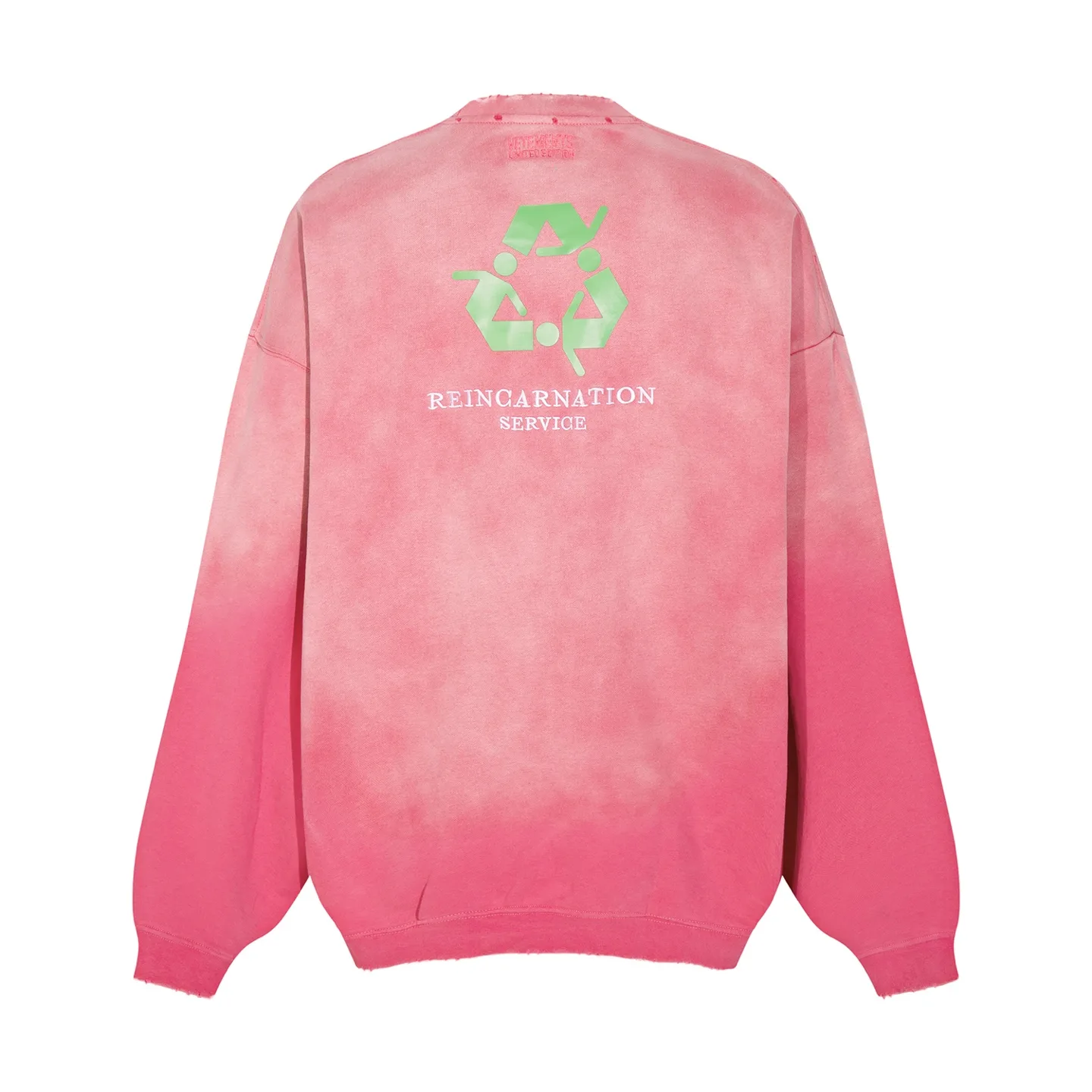Logo-Embroidered Acid-Wash Sweatshirt D18812754 — view 13