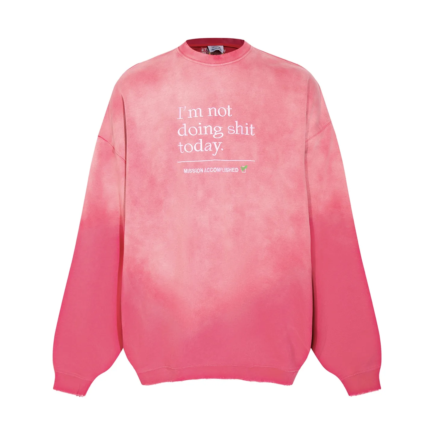 Logo-Embroidered Acid-Wash Sweatshirt D18812754 — view 14
