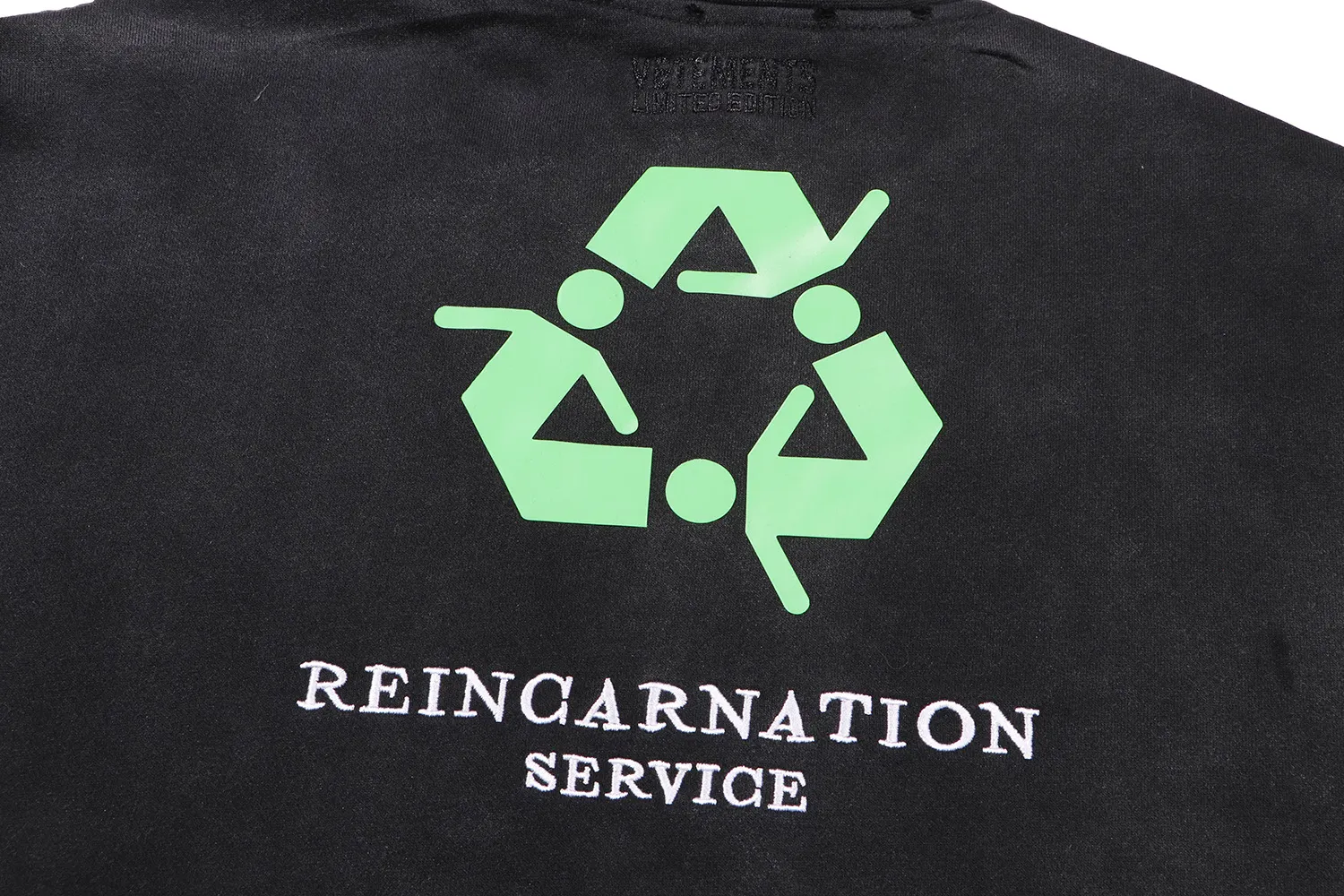 Logo-Embroidered Acid-Wash Sweatshirt D18812754 — view 19