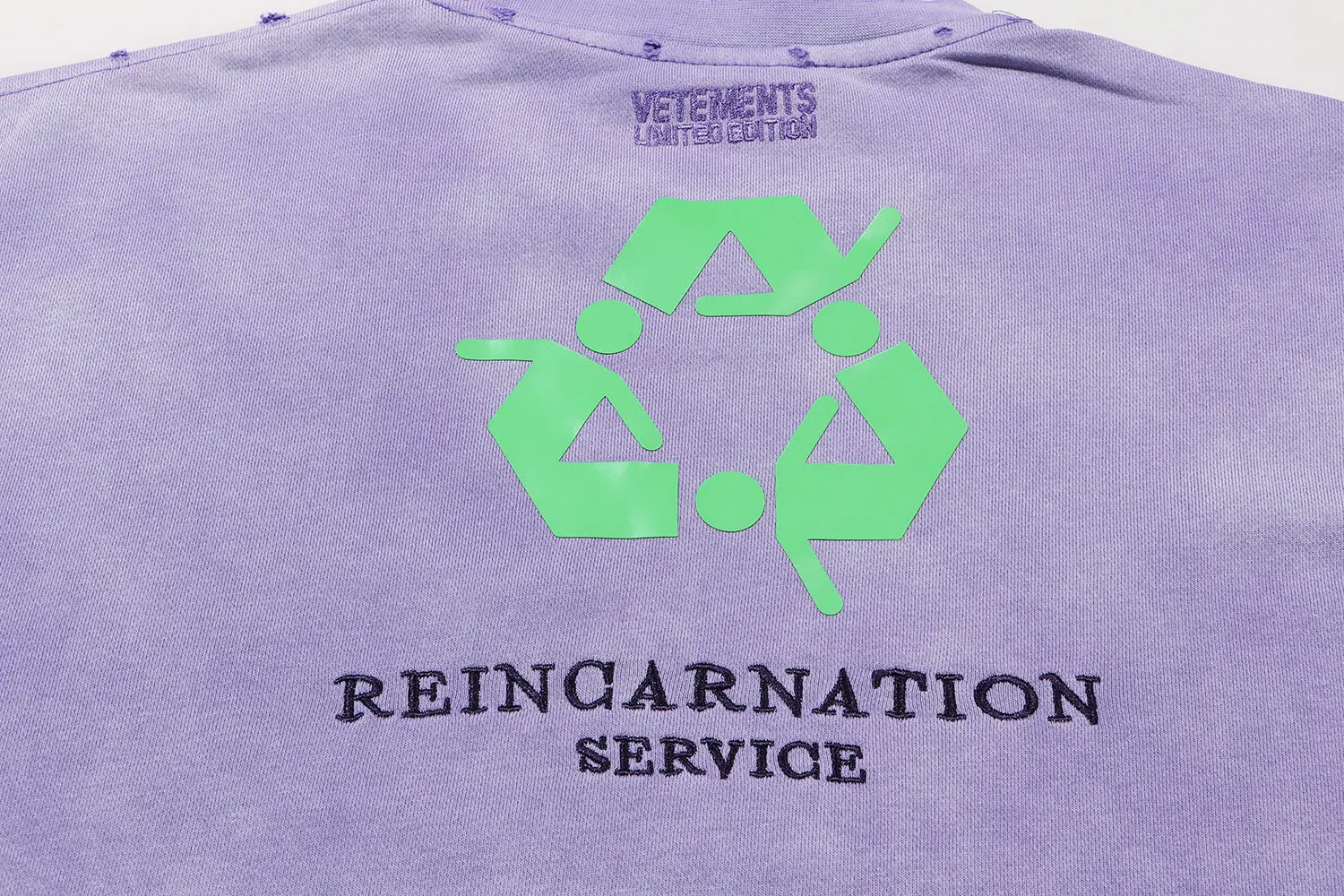 Logo-Embroidered Acid-Wash Sweatshirt D18812754 — view 26