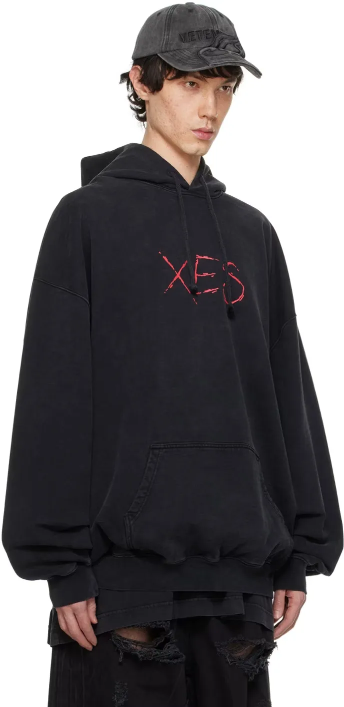 Washed Cotton Logo Print Hoodie D22512771 — view 4