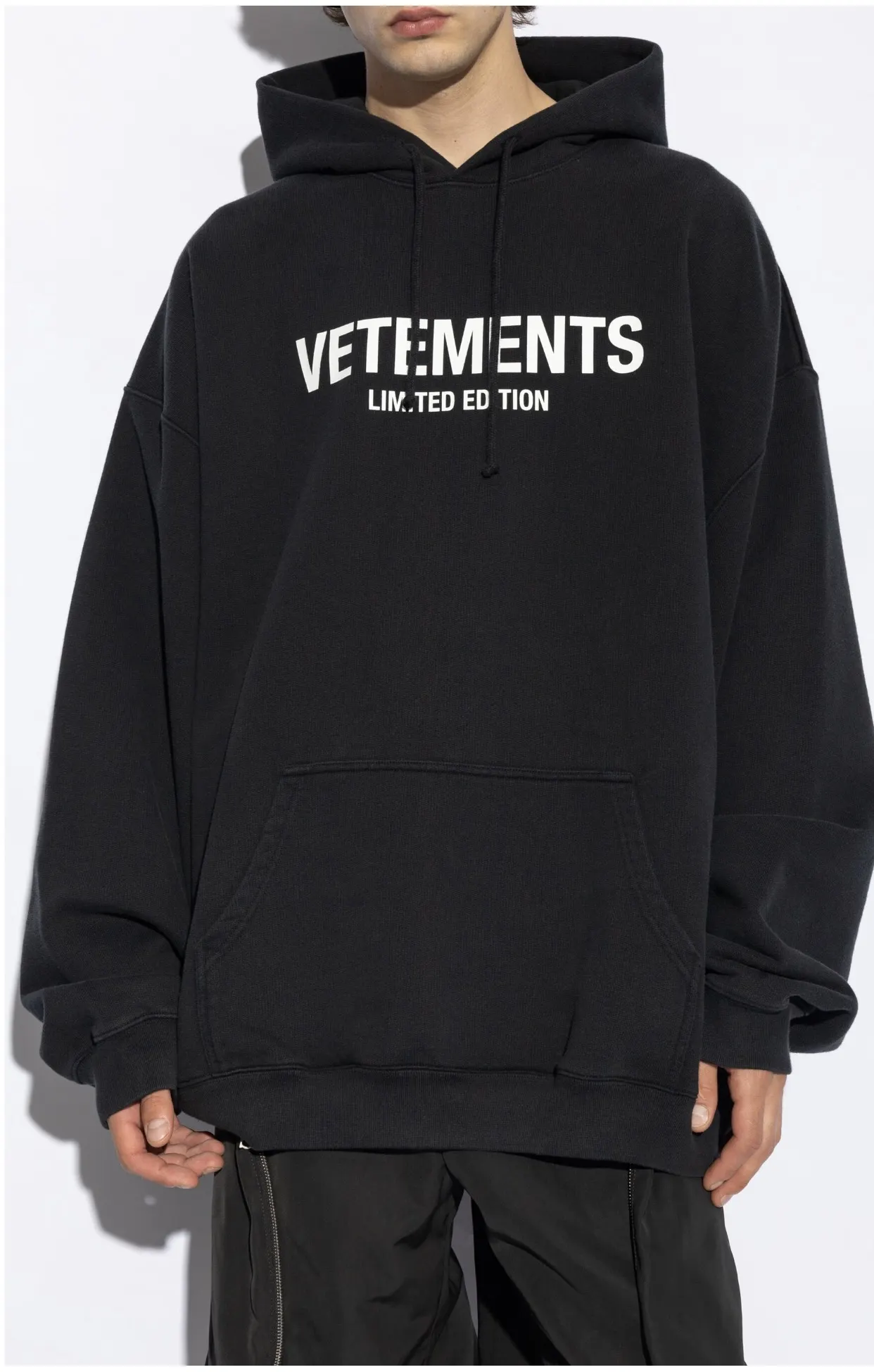 Logo Print Oversized Cotton-Blend Hoodie D21812769
