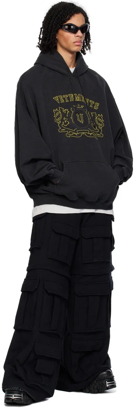 Logo-Embroidered Washed Cotton-Jersey Hoodie D22512768 — view 4