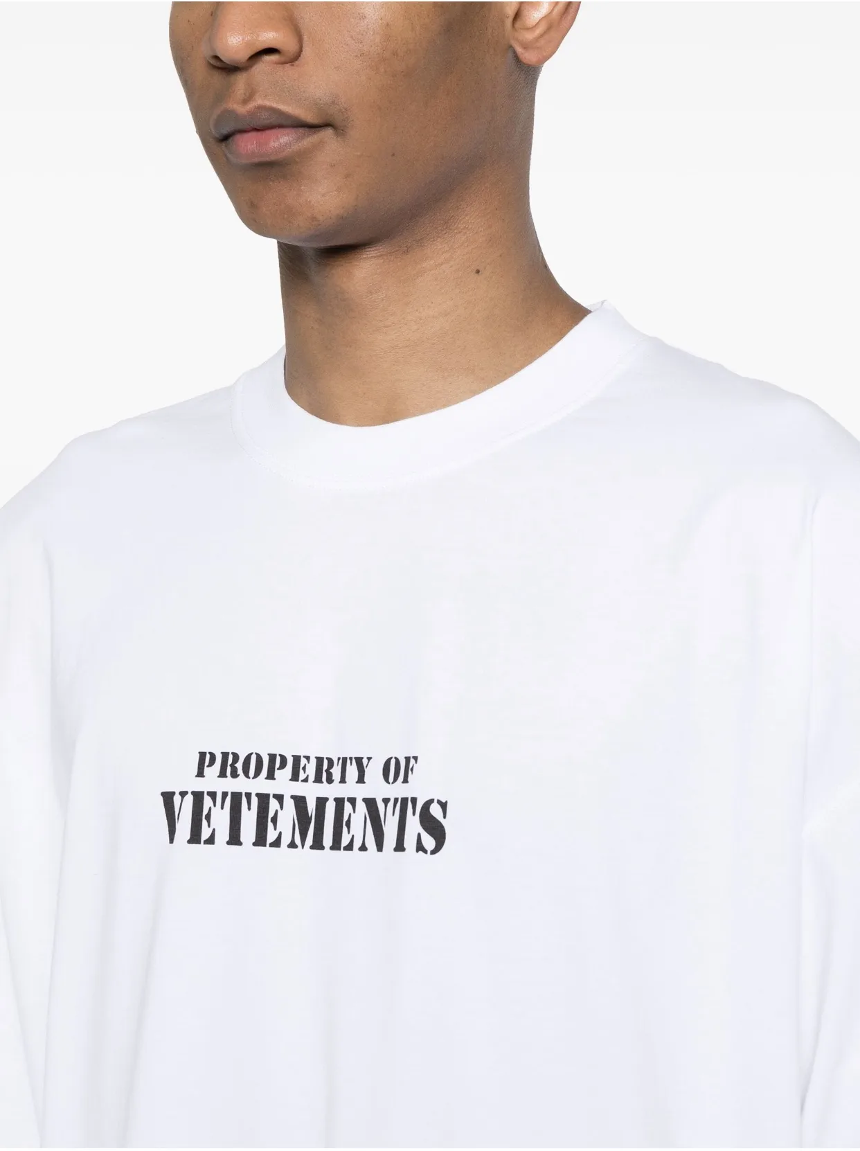 Logo-Print Oversized Cotton-Jersey T-Shirt D14012739 — view 3