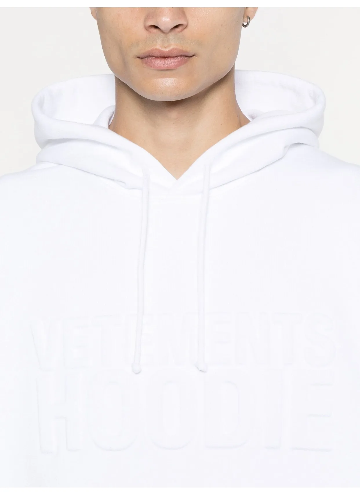 Logo-Embossed Oversized Cotton-Blend Hoodie D21812765 — view 3