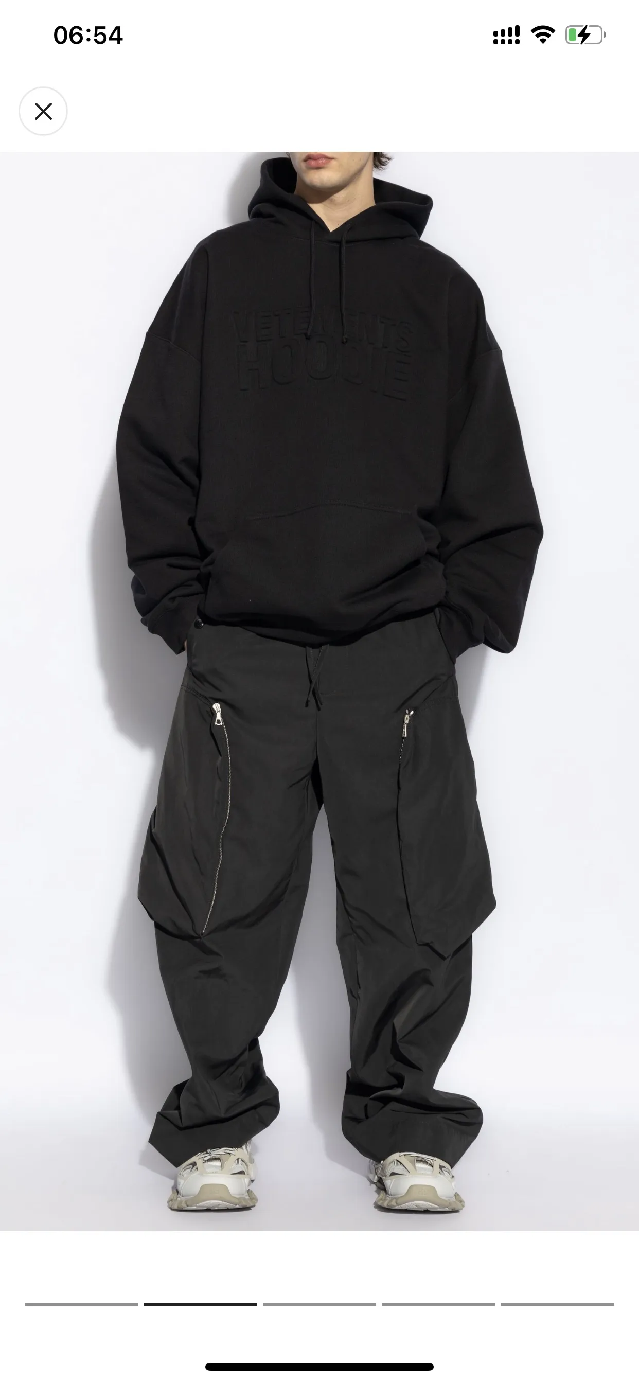 Logo-Embossed Oversized Cotton-Blend Hoodie D21812765 — view 6