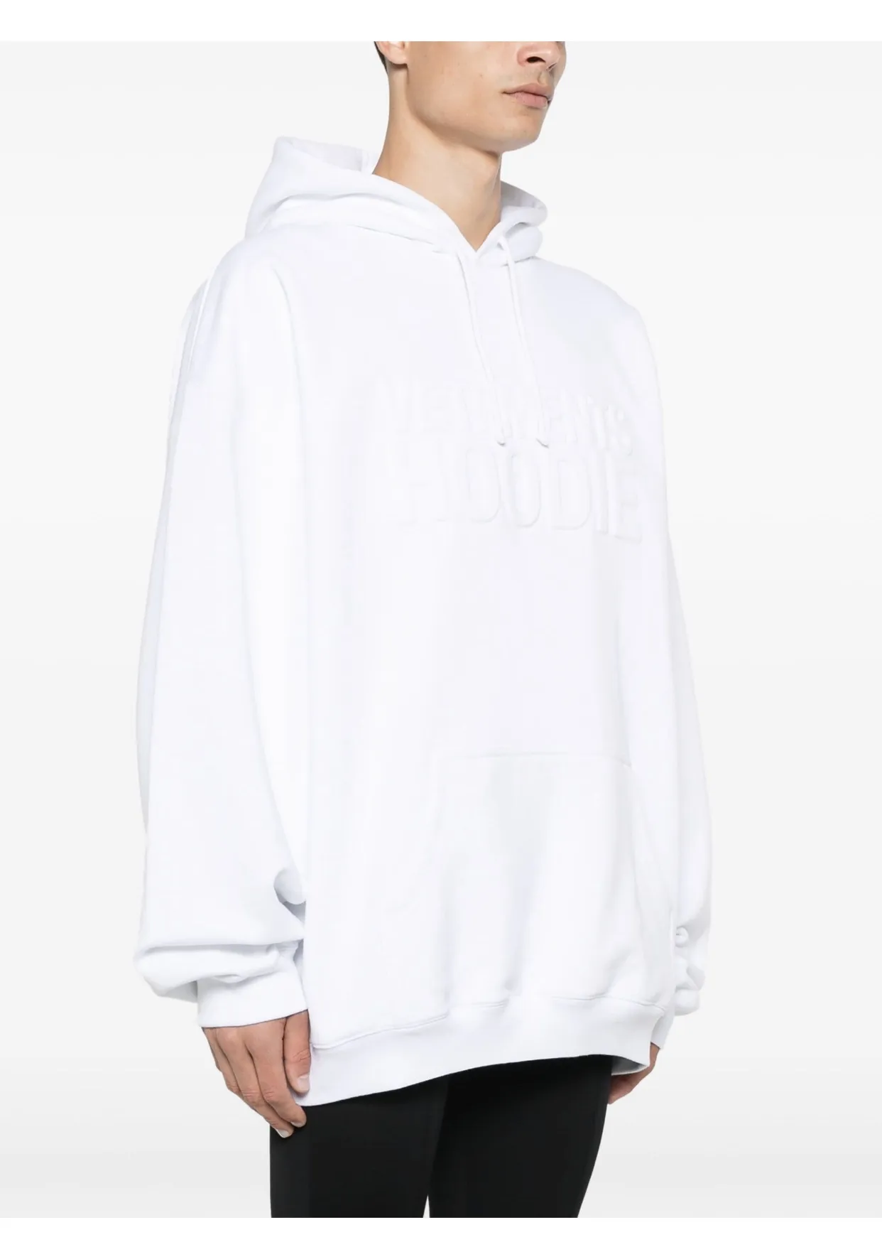 Logo-Embossed Oversized Cotton-Blend Hoodie D21812765 — view 10